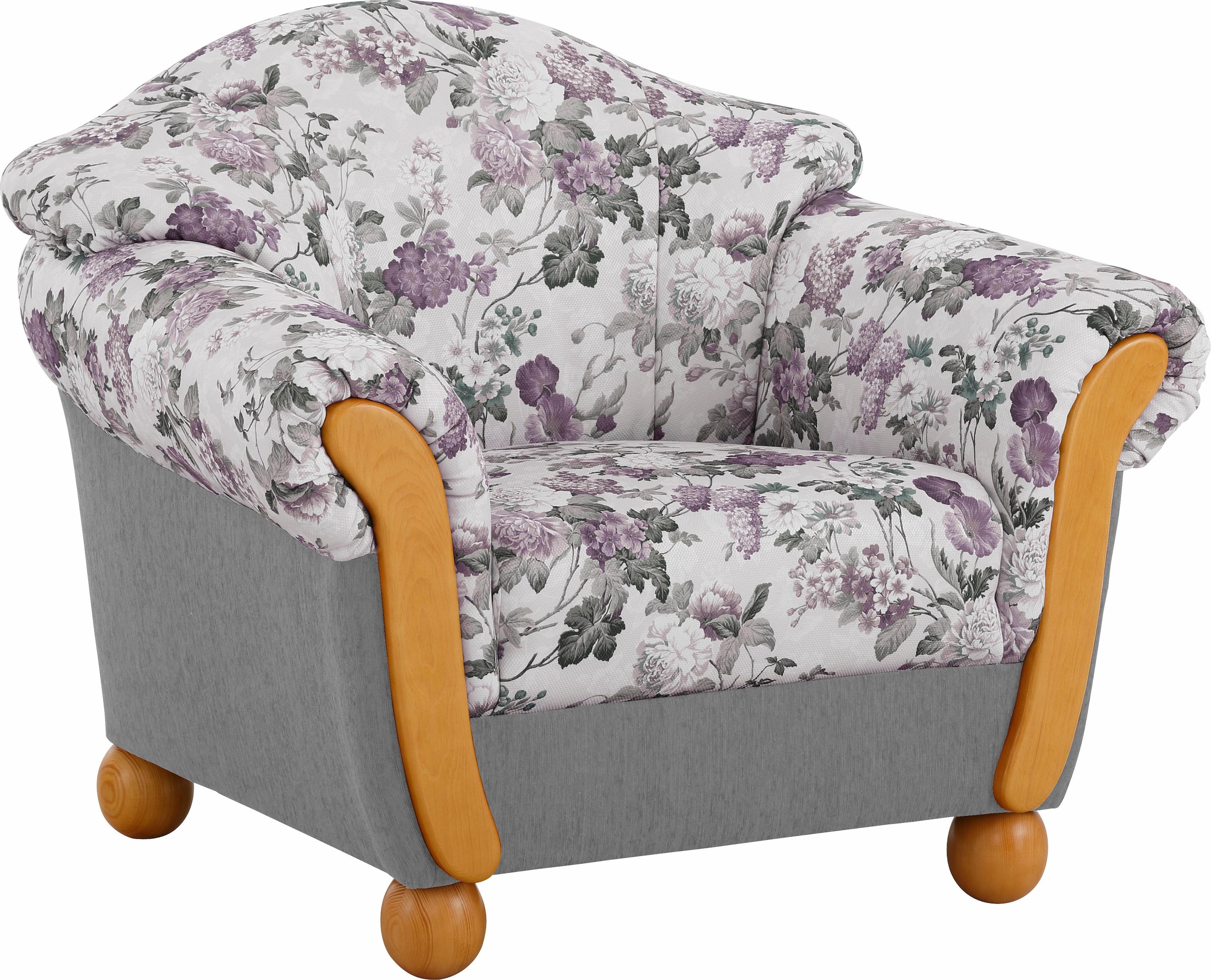 Home affaire Sessel "Milano, bequemer Loungesessel im Landhaus-Stil" günstig online kaufen