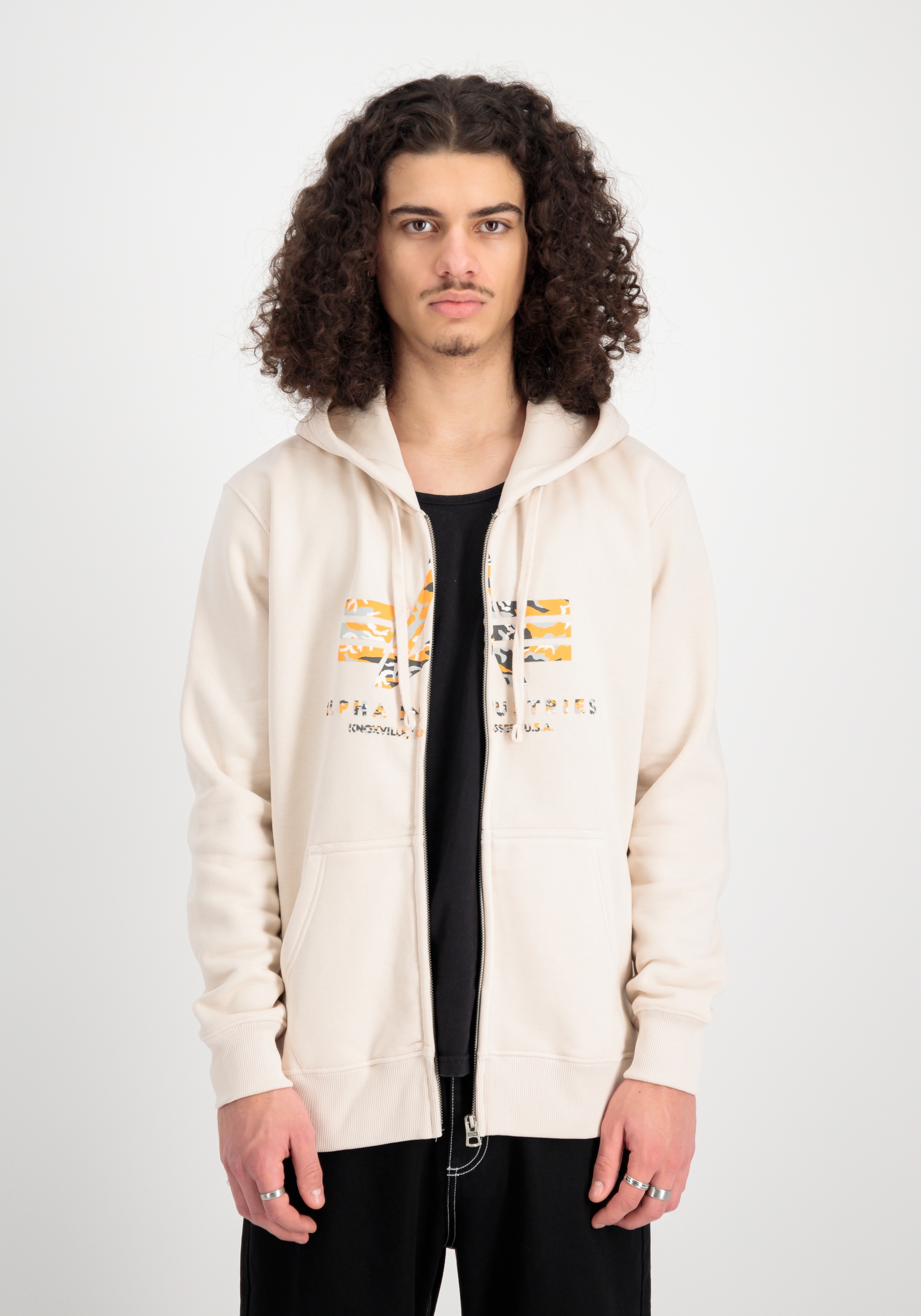 Alpha Industries Hoodie »Alpha Industries Men - Hoodies Basic Zip Hoodie PP Camo«