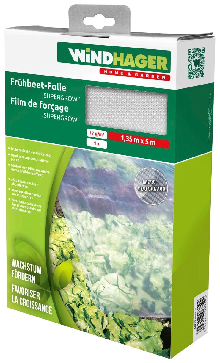 Windhager Schutzplane »SUPERGROW«, Frühbeet-Folie, 5x1,35 m