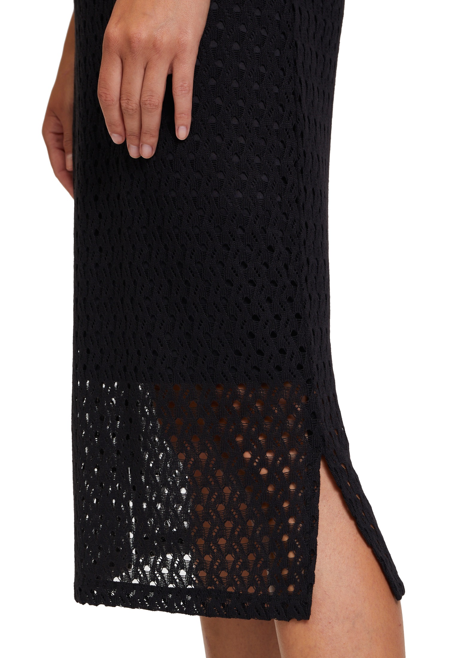Betty&Co Sommerkleid »Betty & Co Damen Sommerkleid mit Lochmuster«, Struktur