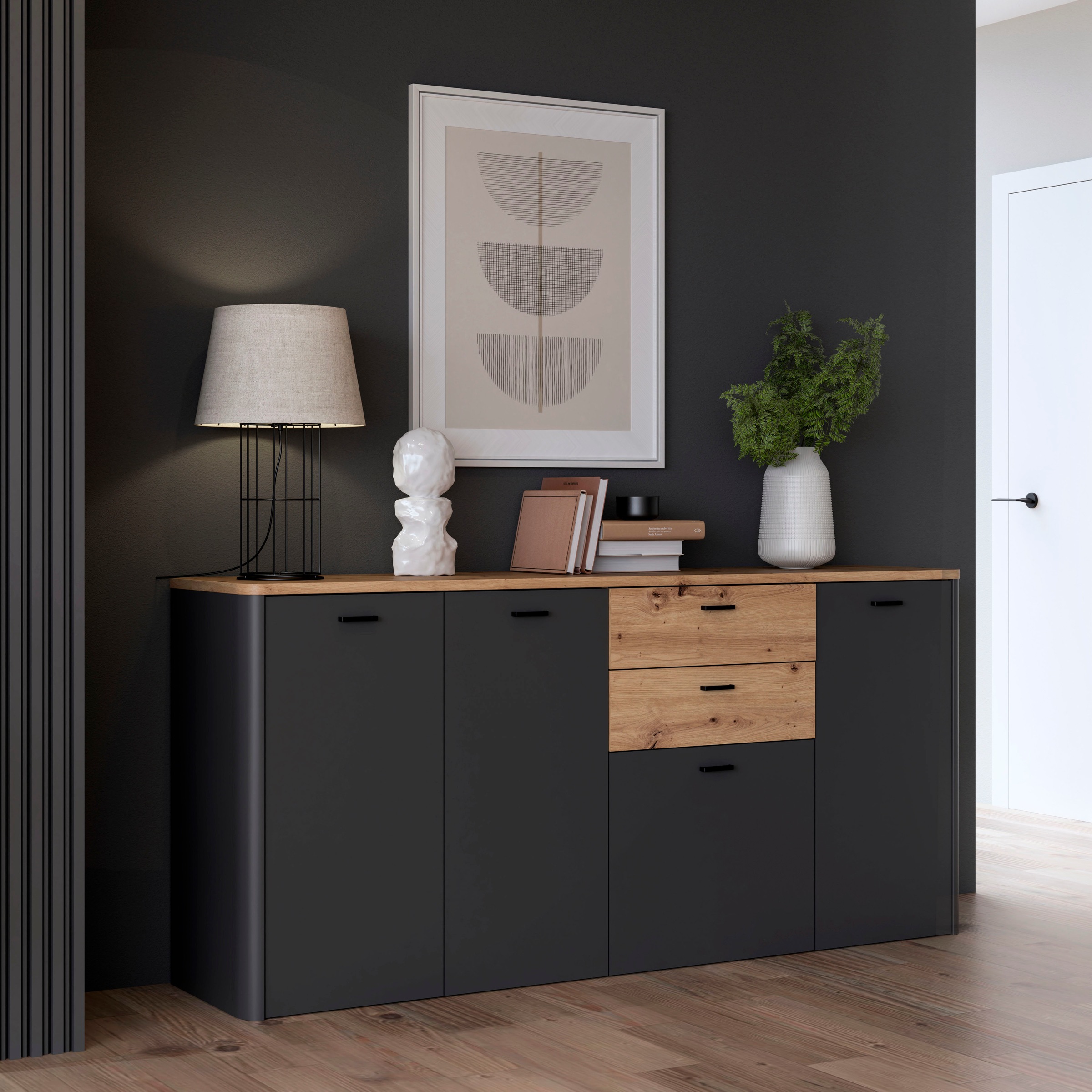 FORTE Sideboard »Leokadia«, Breite ca. 182 cm