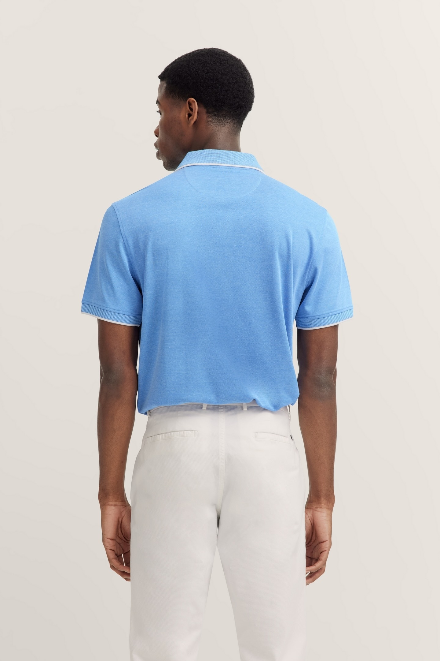 bugatti Poloshirt, mit dezenten Kontraststreifen