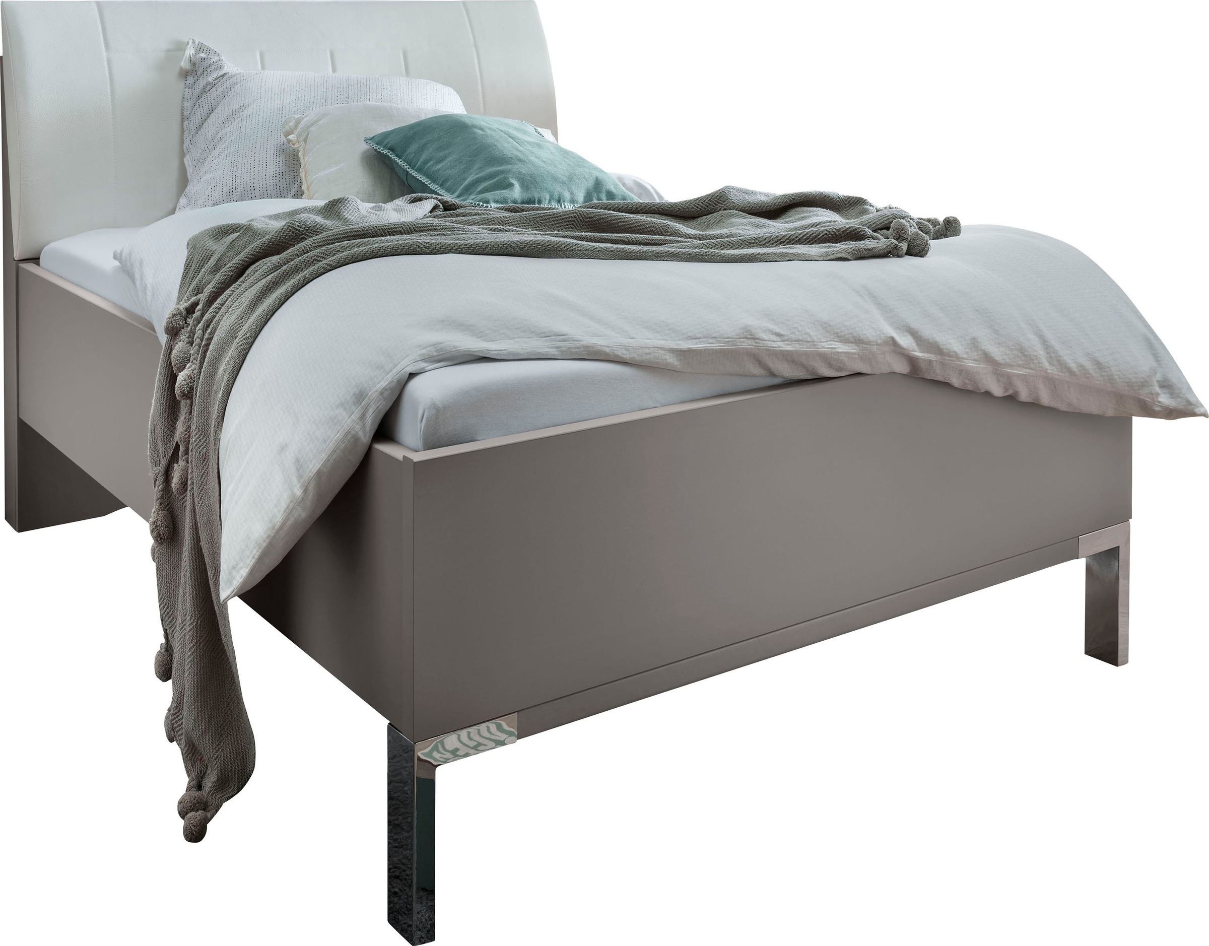 WIEMANN Futonbett "Monaco, Bettgestell, Bettrahmen, komfortables Polsterkop günstig online kaufen