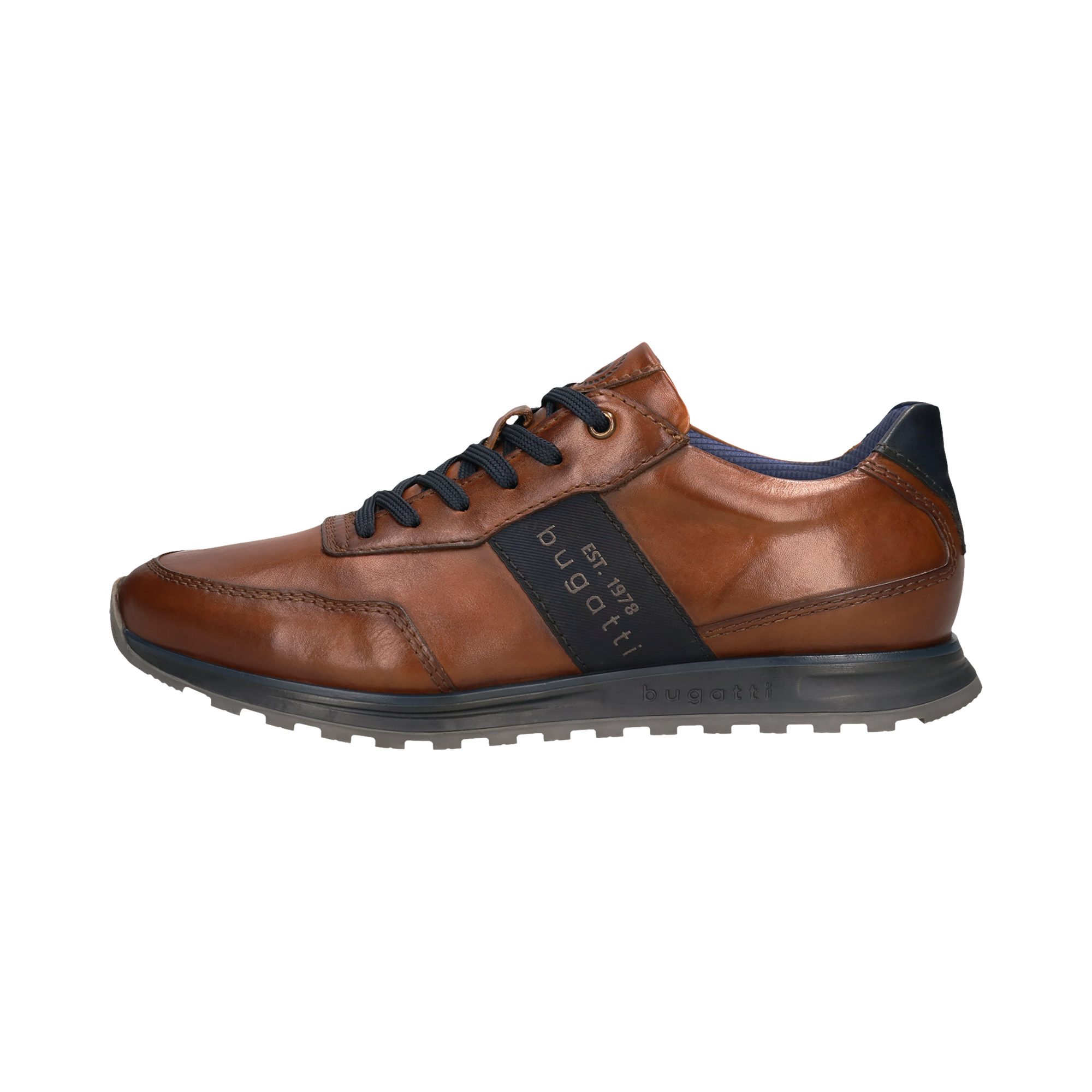 bugatti Sneaker Schnürschuh, Halbschuh, Freizeitschuh mit Profilsohle