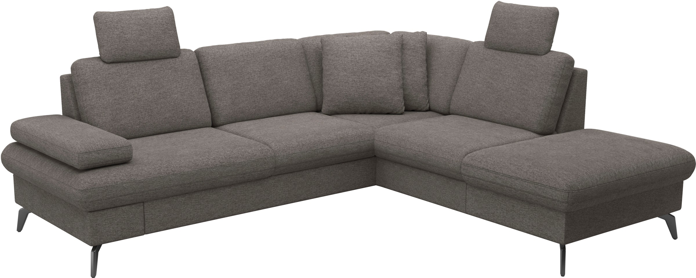 sit&more Ecksofa »Morris Jubi L-Form«, inkl. Armteilfunktion und 1 Zierkissen, wahlweise mit Bettfunktion