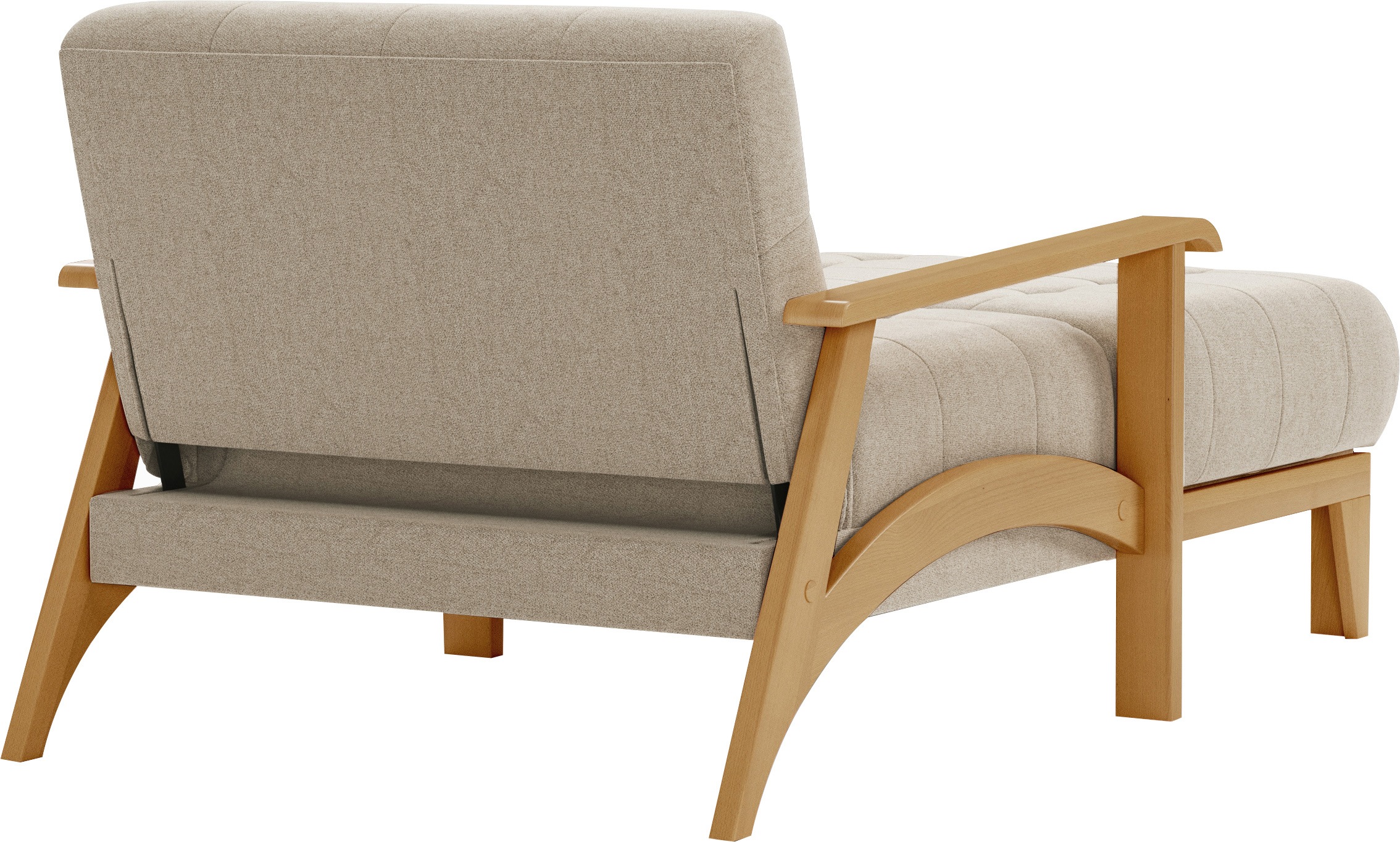 sit&more Recamiere »Billund«, Armlehnen aus eichefarbigem Buchenholz, verschiedene Bezüge und Farben