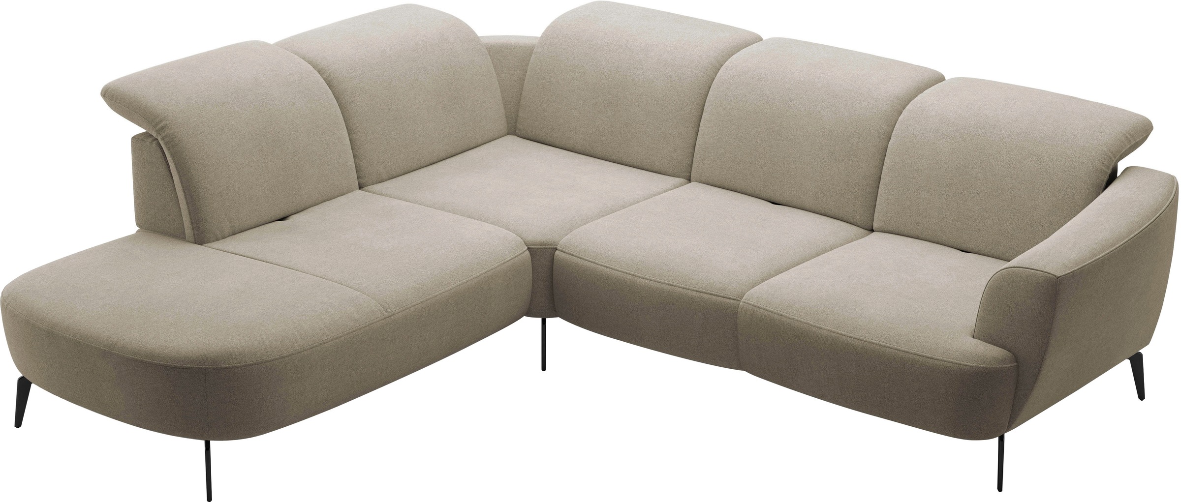 sit&more Ecksofa »Zoe«, ink.Sitztiefenverstellung, wahlweise mit Kopfteilverstellung