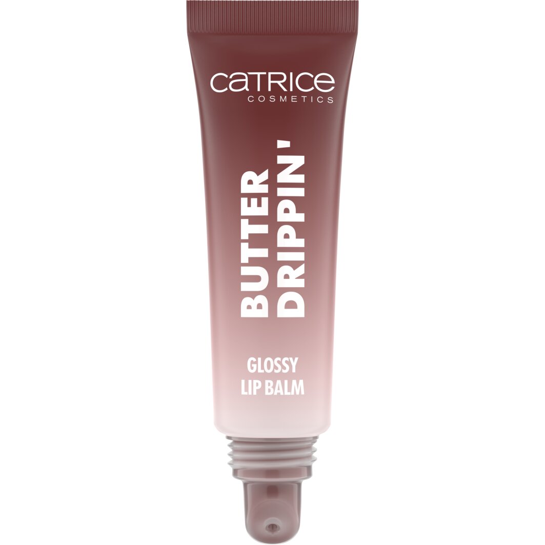 CATRICE Lippenbalsam "Butter Drippin' Glossy Lip Balm", braun, Lippen-Kosmetika, Dezenter Farbakzent, geschmeidig, hochglänzend, spendet Feuchtigkeit.