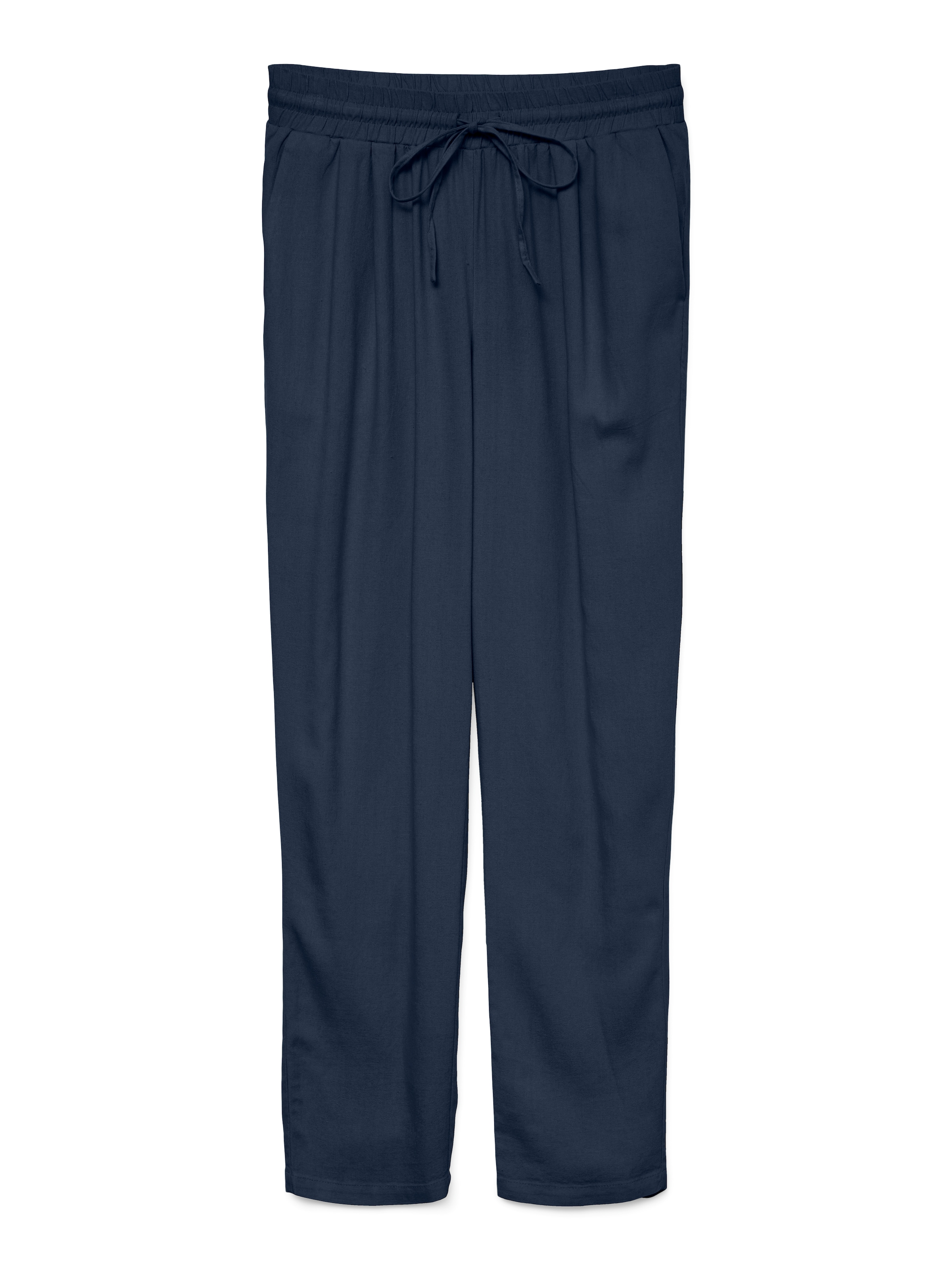 Vero Moda Schlupfhose »VMJESMILO MW ANKLE PANTS WVN NOOS«  mit Leinen, elastisches Bündchen und Kordelzug