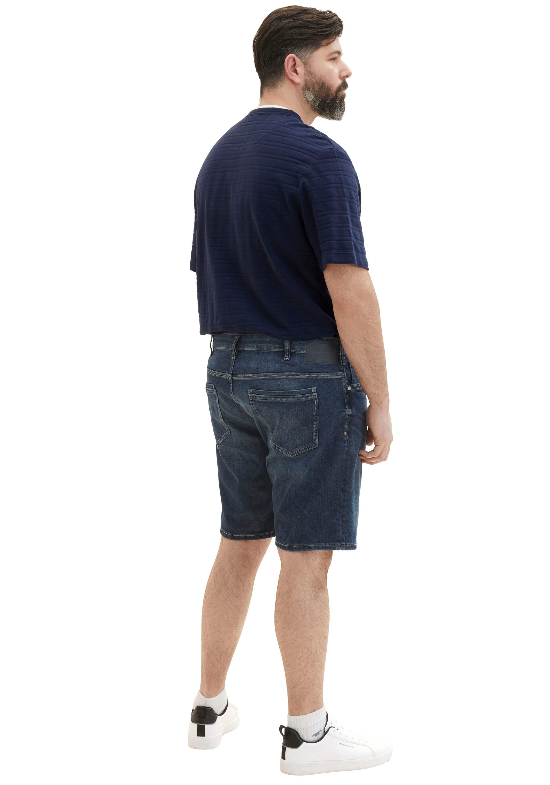 TOM TAILOR PLUS Jeansbermudas »Tom Tailor Men Plus Jeansbermudas Josh« mit leichter Waschung SV11911