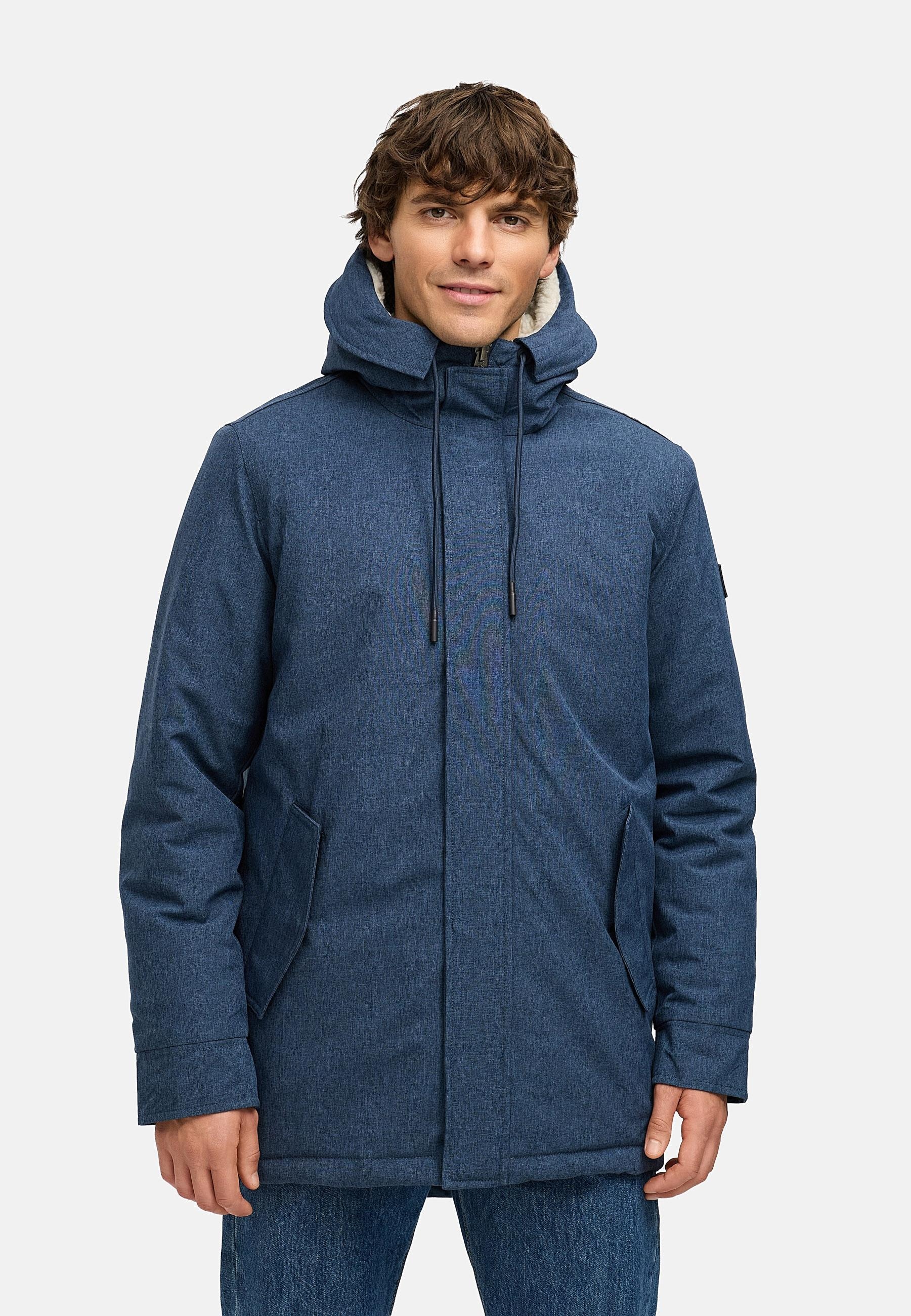 Ragwear Kurzmantel »Mr Smithem YOUMODO« wasserdichte lange Herren Winterjacke mit Kapuze