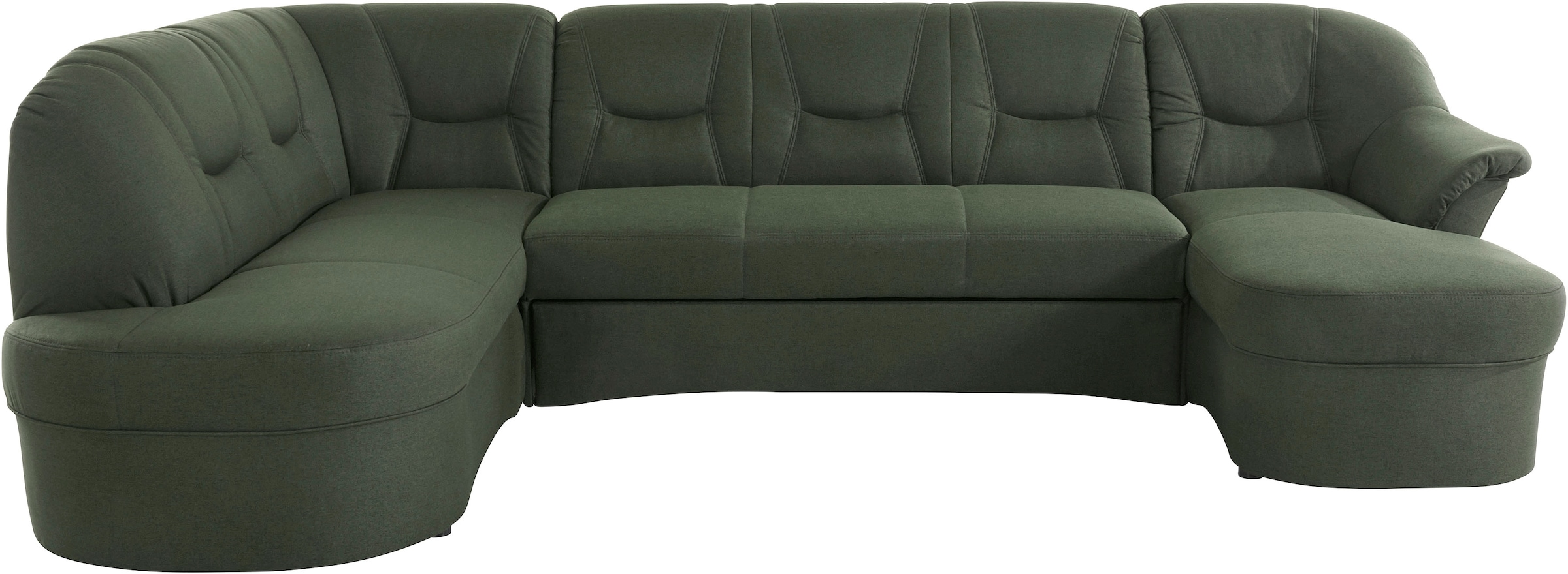 DOMO collection Wohnlandschaft »Sarafina, zeitlos und komfortabel, optional mit Federkern, U-Form« wahlweise mit Bettfunktion