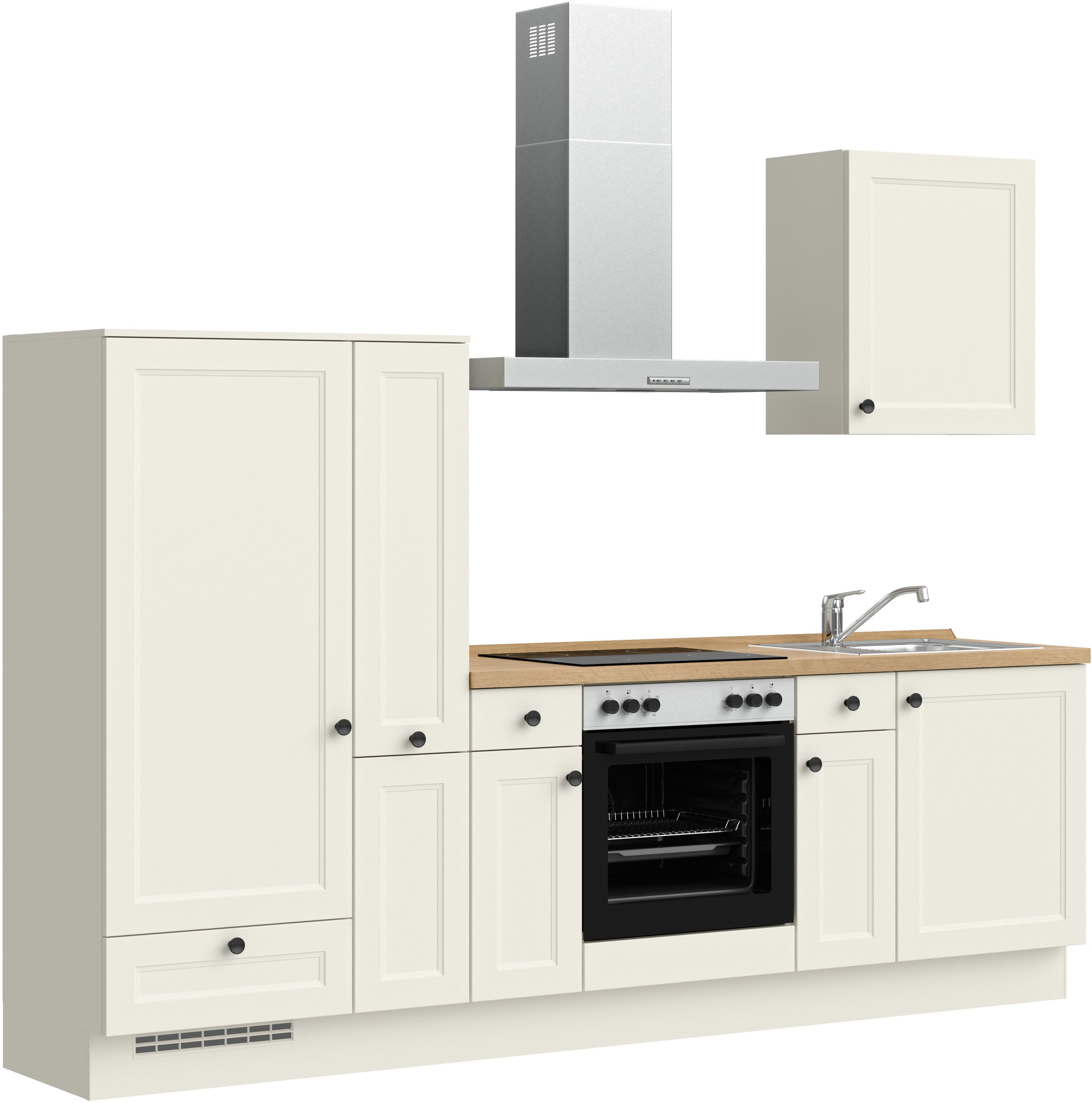 nobilia ""Cascada I", NEU: individuell anpassbar mit gratis Profi-Beratung" vormontiert, Breite 270 cm, Ausrichtung wählbar, wahlw. mit E-Geräten