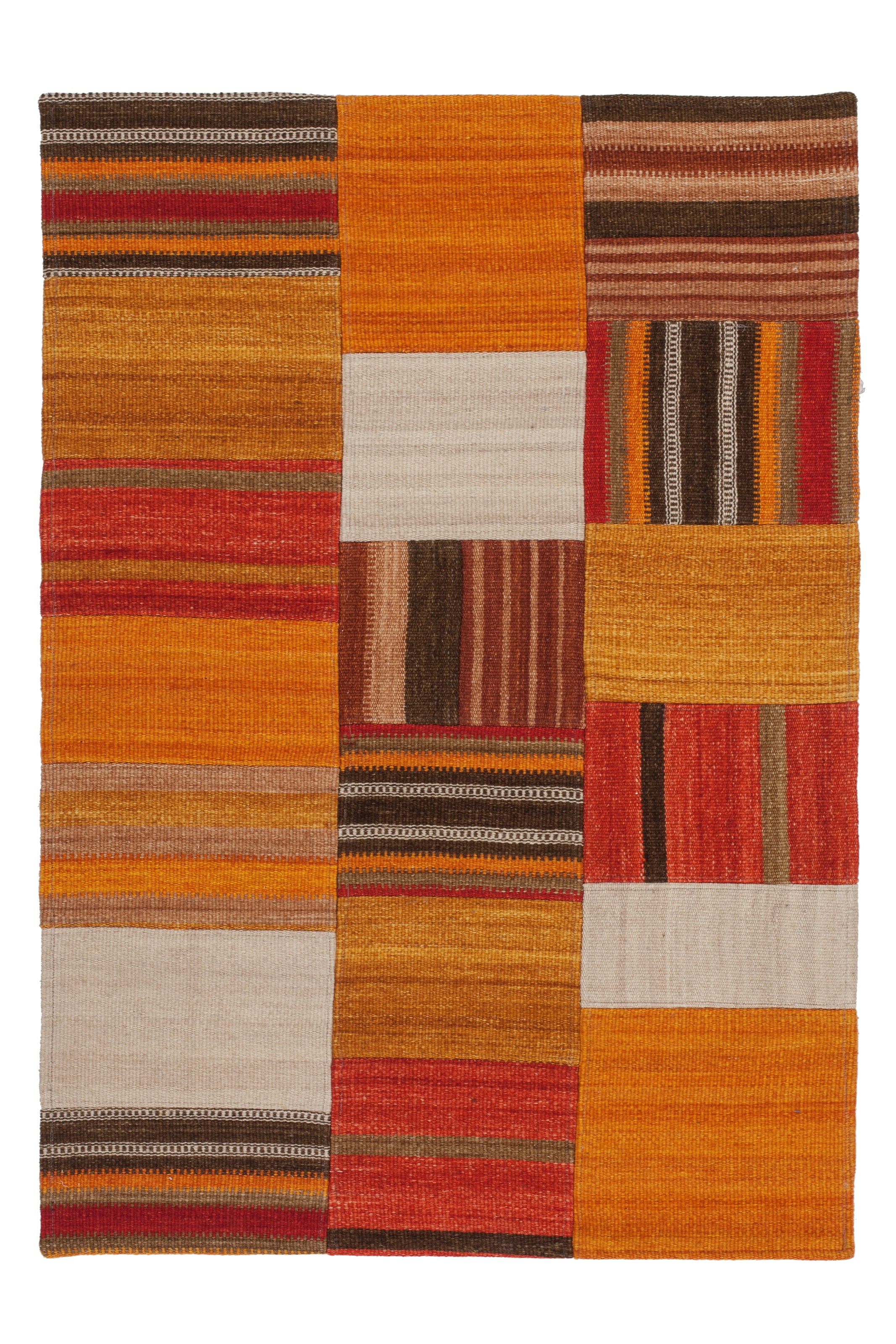 Kayoom Teppich "Radical 210", rechteckig, 15 mm Höhe, Handgewebter Jacquard-Kilim, hochwertige Materialmischung