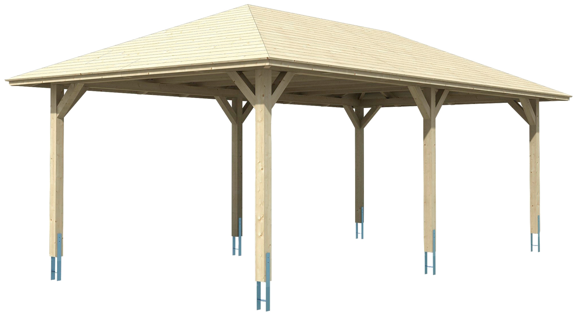 Skanholz Einzelcarport »Taunus« Leimholz 335 cm natur