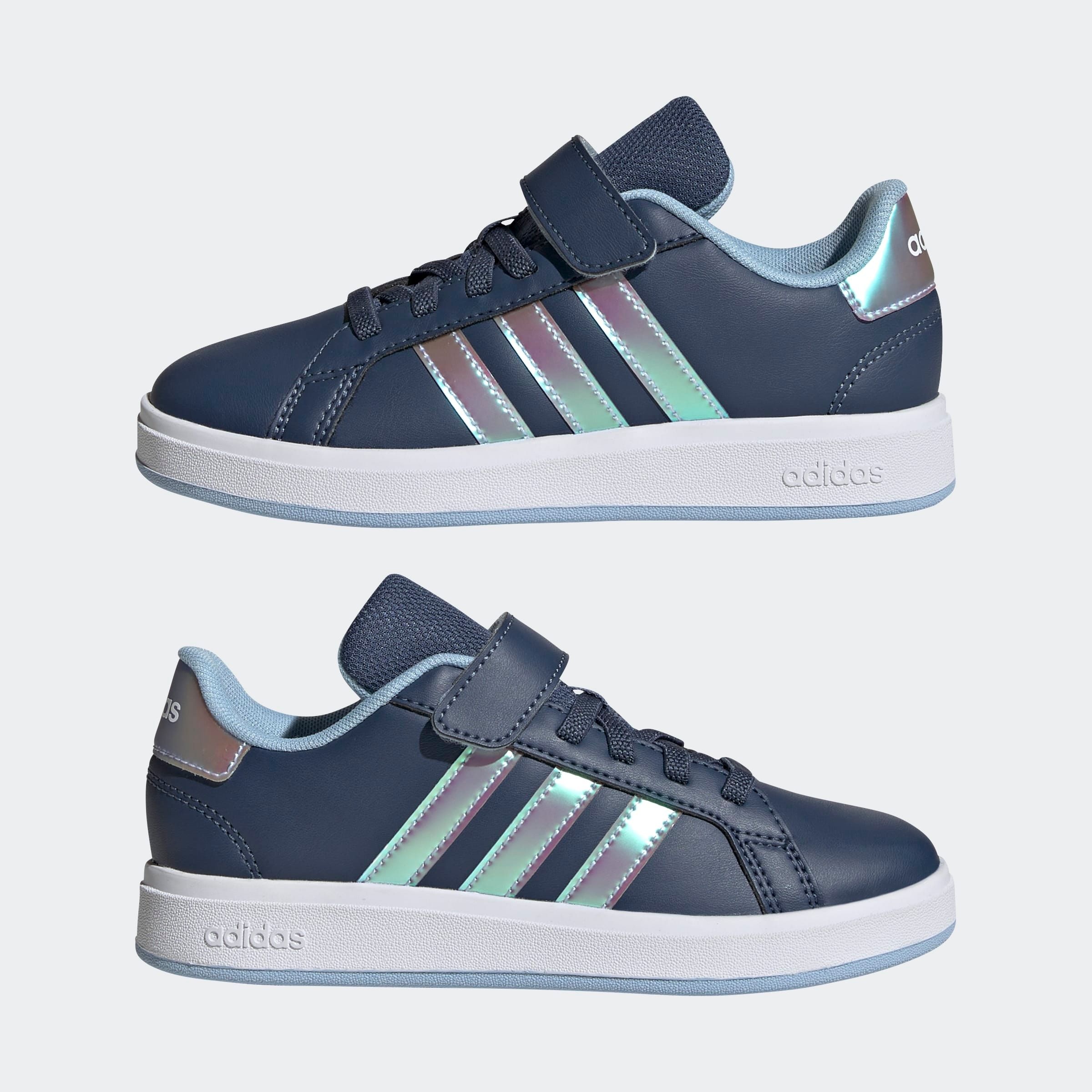 adidas Sportswear Klettschuh »GRAND COURT 2.0 KIDS«, Design auf den Spuren des adidas Superstar