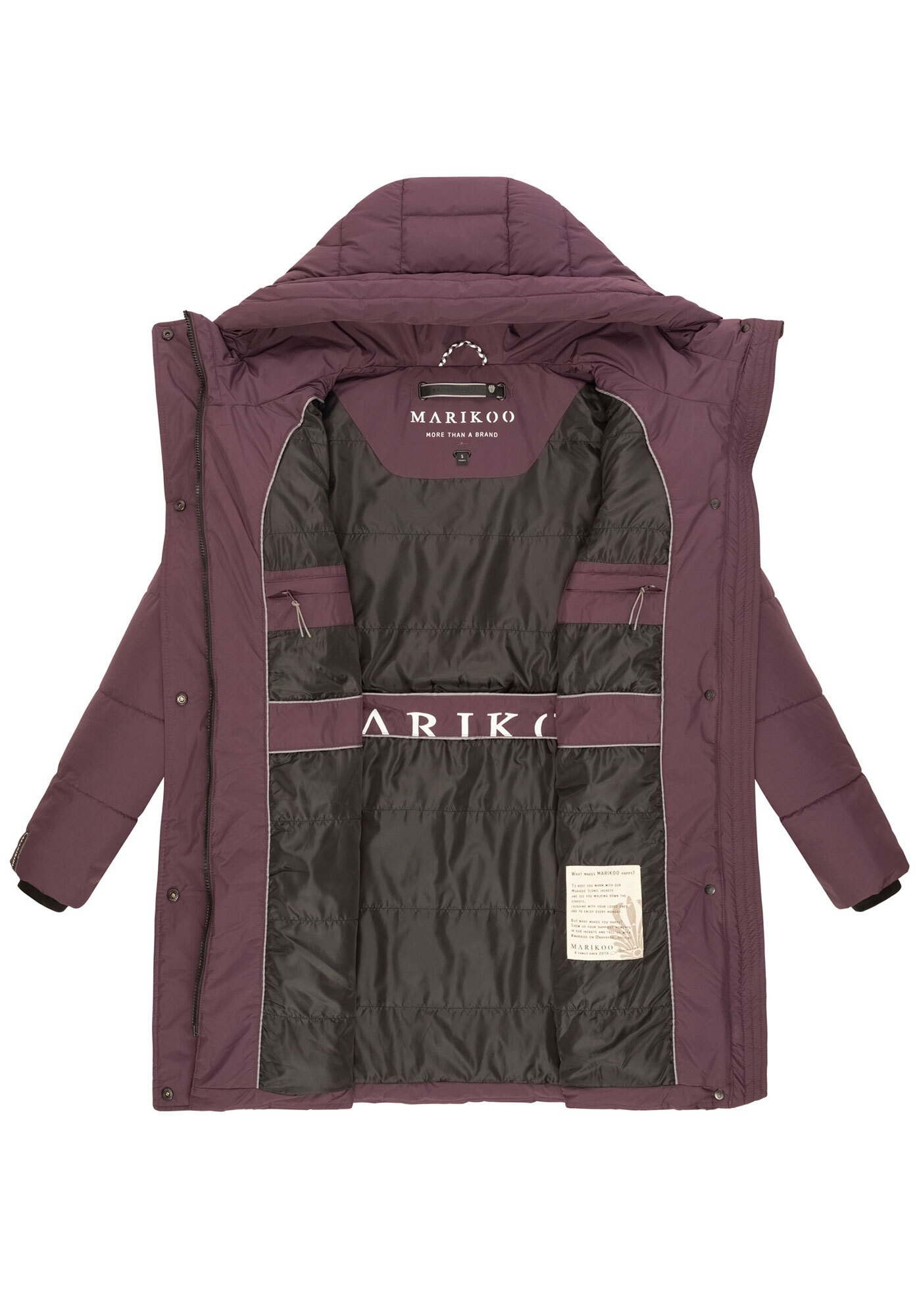 Marikoo Winterjacke »Karumikoo XVI«, mit großer Kapuze