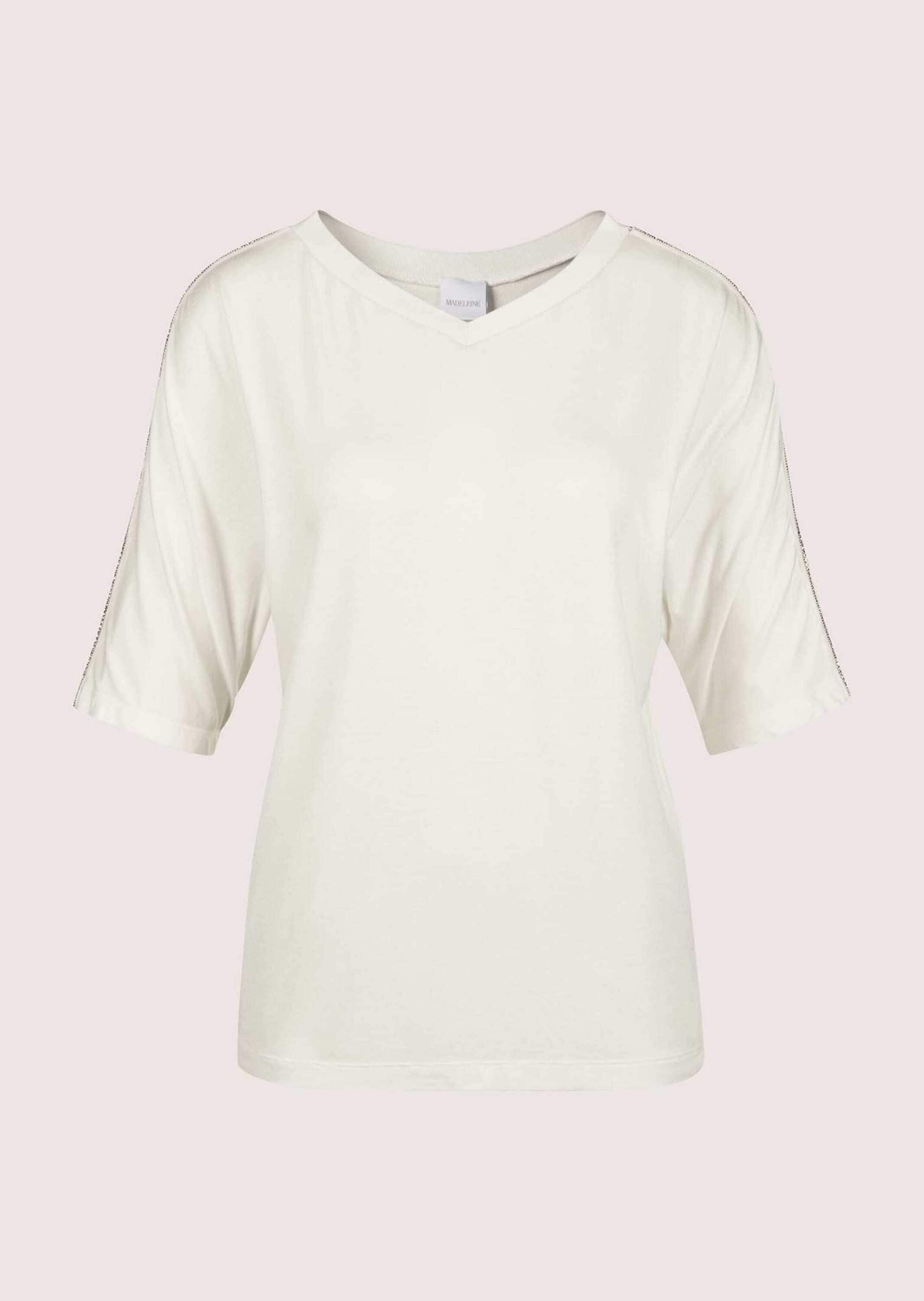 MADELEINE Kurzarmshirt "Shirt V-Shirt mit Strass-Akzenten" günstig online kaufen
