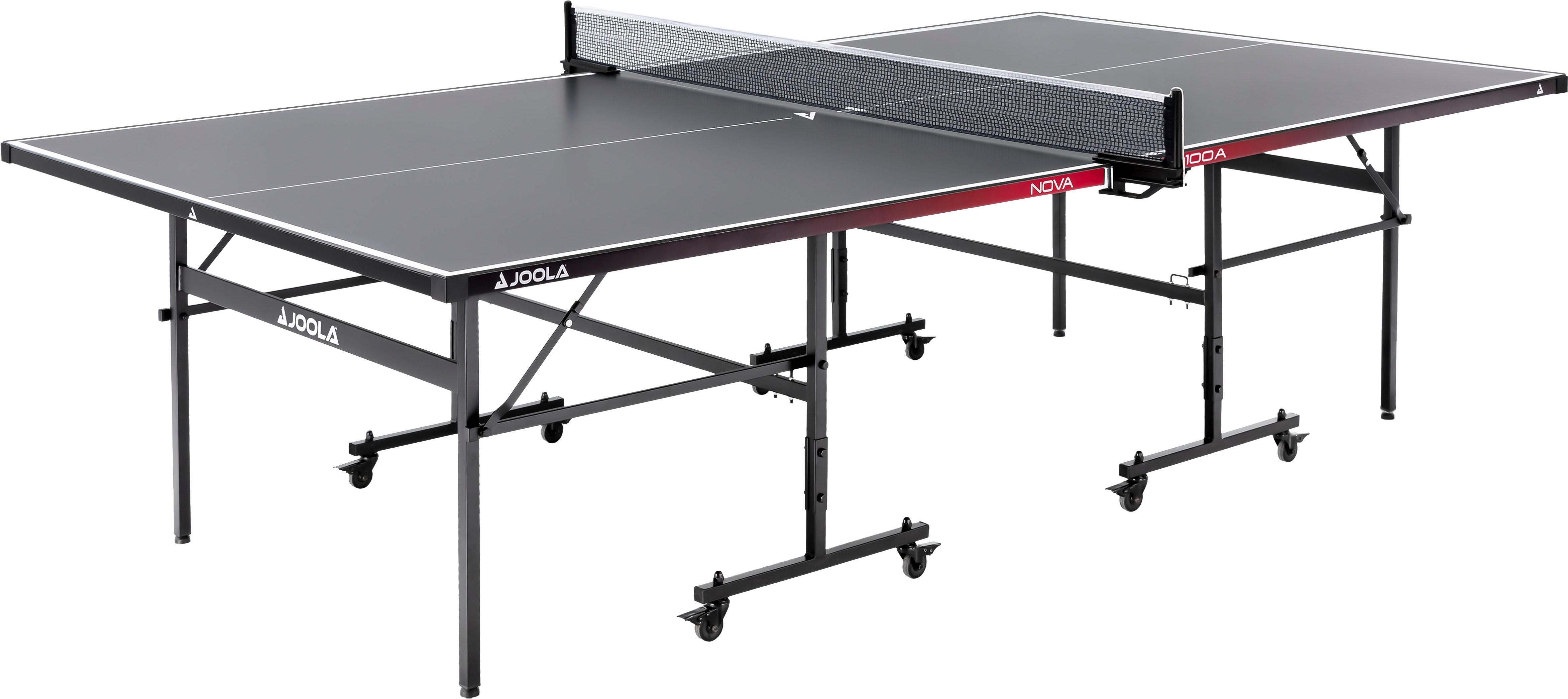JOOLA Tischtennisplatte "Outdoor Nova 100A", B:76cm H:152,5cm L:274cm, schwarz, Tischtennisplatten, wetterfest, klappbares Untergestell, inkl. Netz