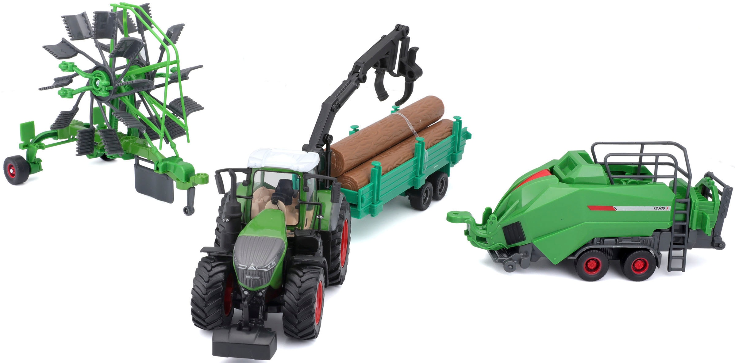 Bburago Spielzeug-Traktor »Farmland, FENDT Vario 1050 Geschenk-Set«