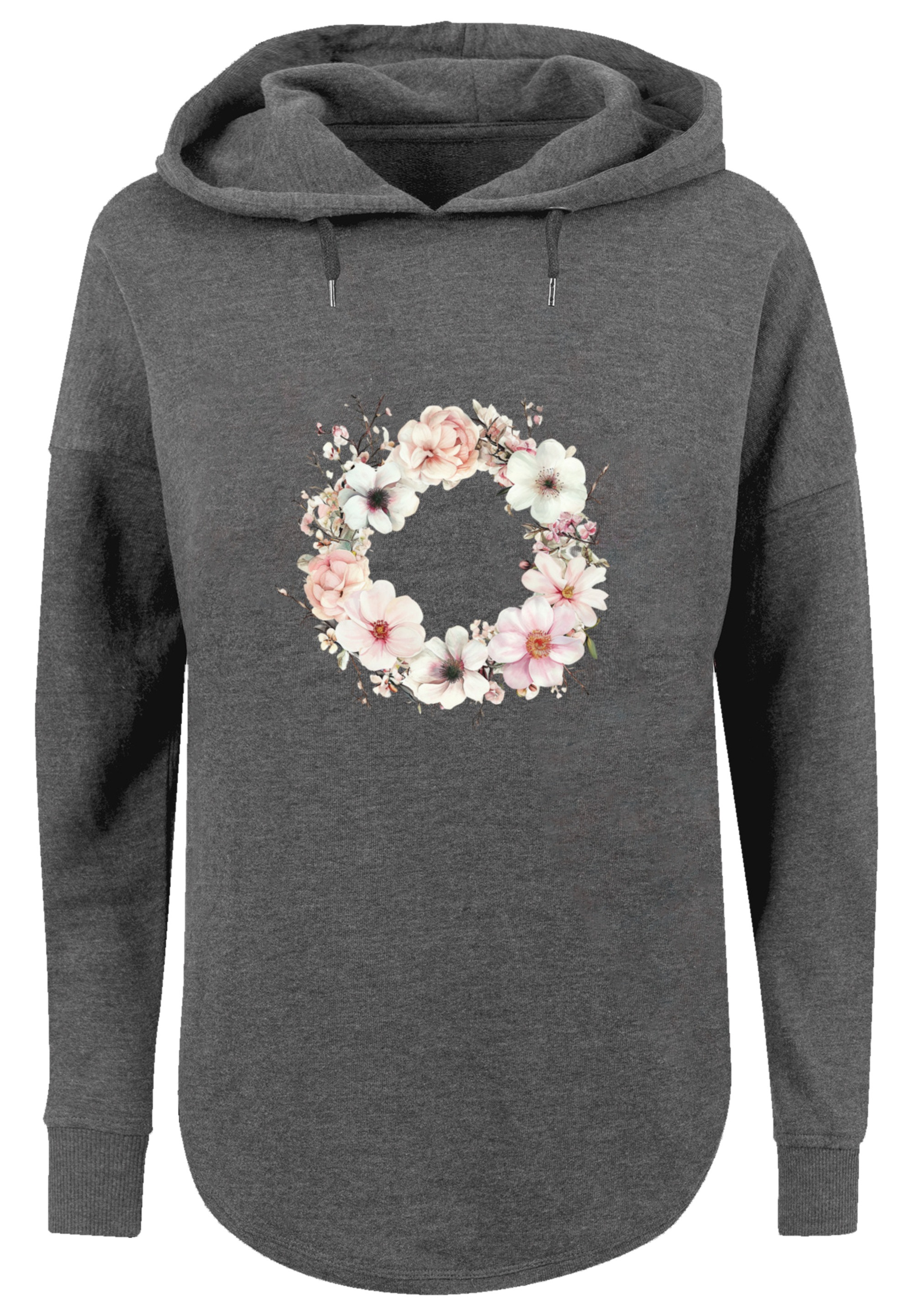 F4NT4STIC Kapuzenpullover »Rosa Blumenkranz«, Premium Qualität