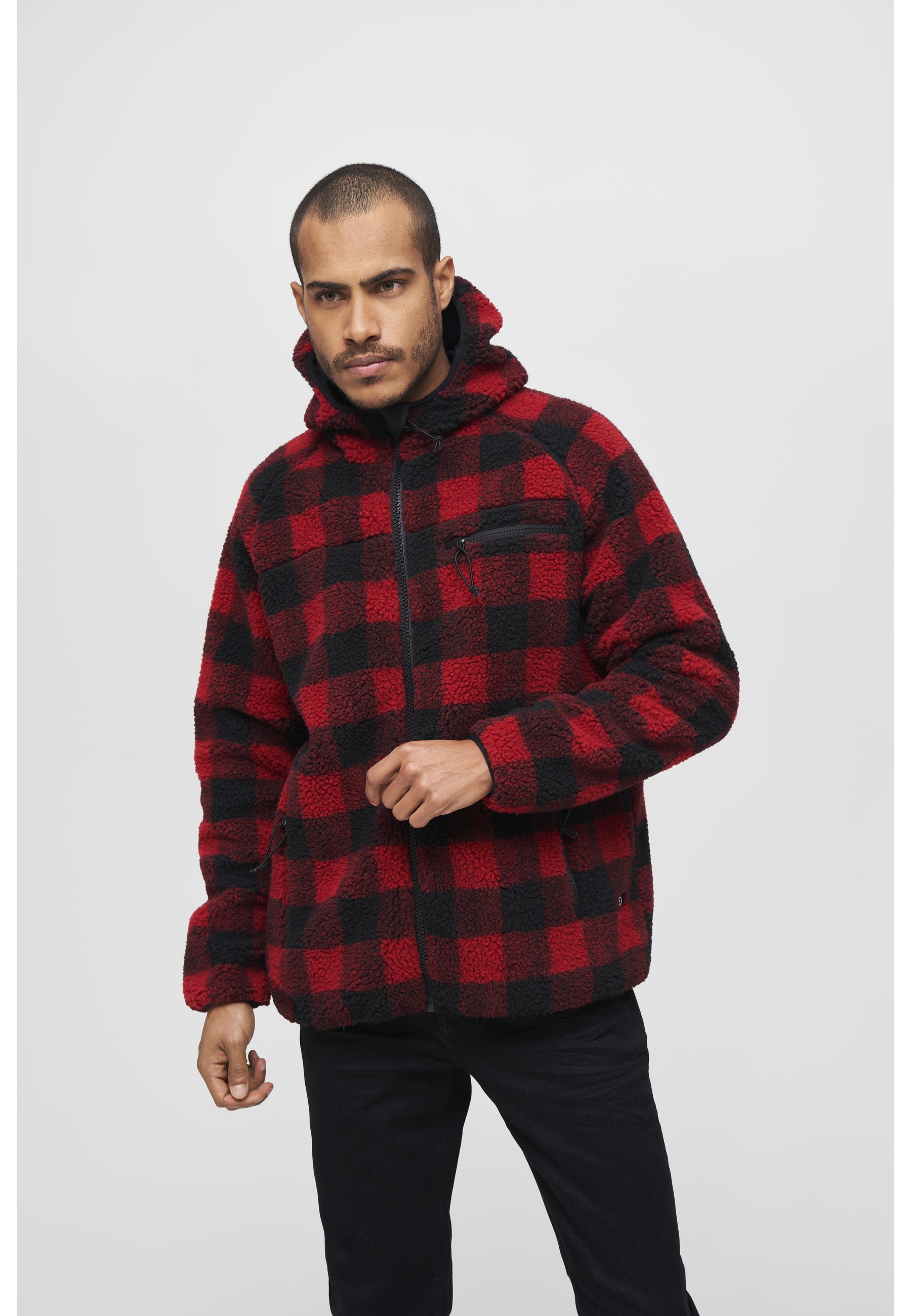 Brandit Anorak »Brandit Herren Teddyfleece Worker Jacket« 1 Stk. tlg. mit Kapuze