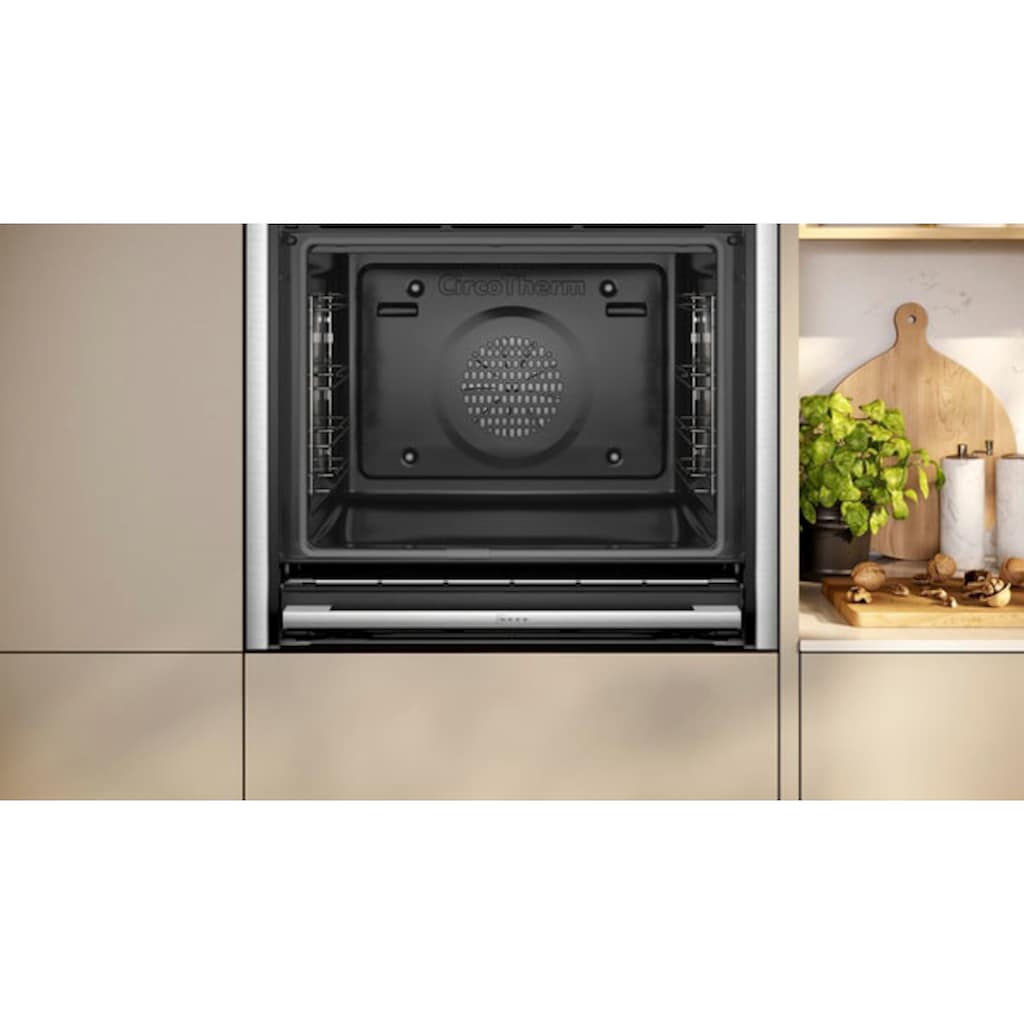 NEFF Einbaubackofen »B64CS71N0«, N 90, B64CS71N0, mit Teleskopauszug nachrüstbar, Hydrolyse