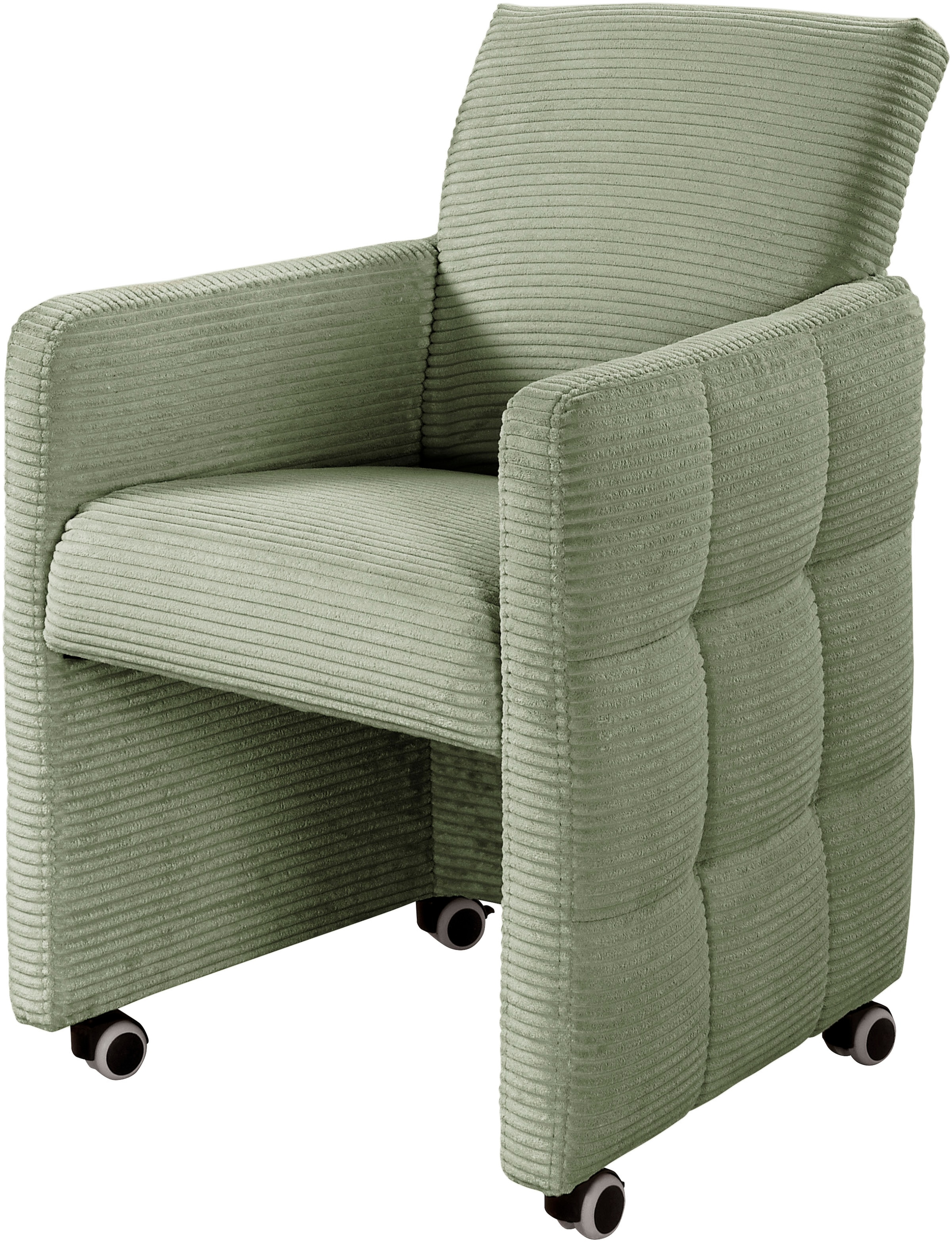 exxpo - sofa fashion Sessel "Barista, Loungesessel auf Rollen mit hoher Bod günstig online kaufen