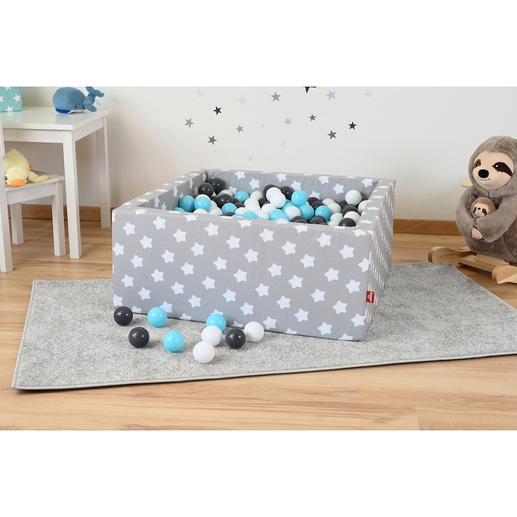 Knorrtoys® Bällebad »Soft, Grey White Stars«