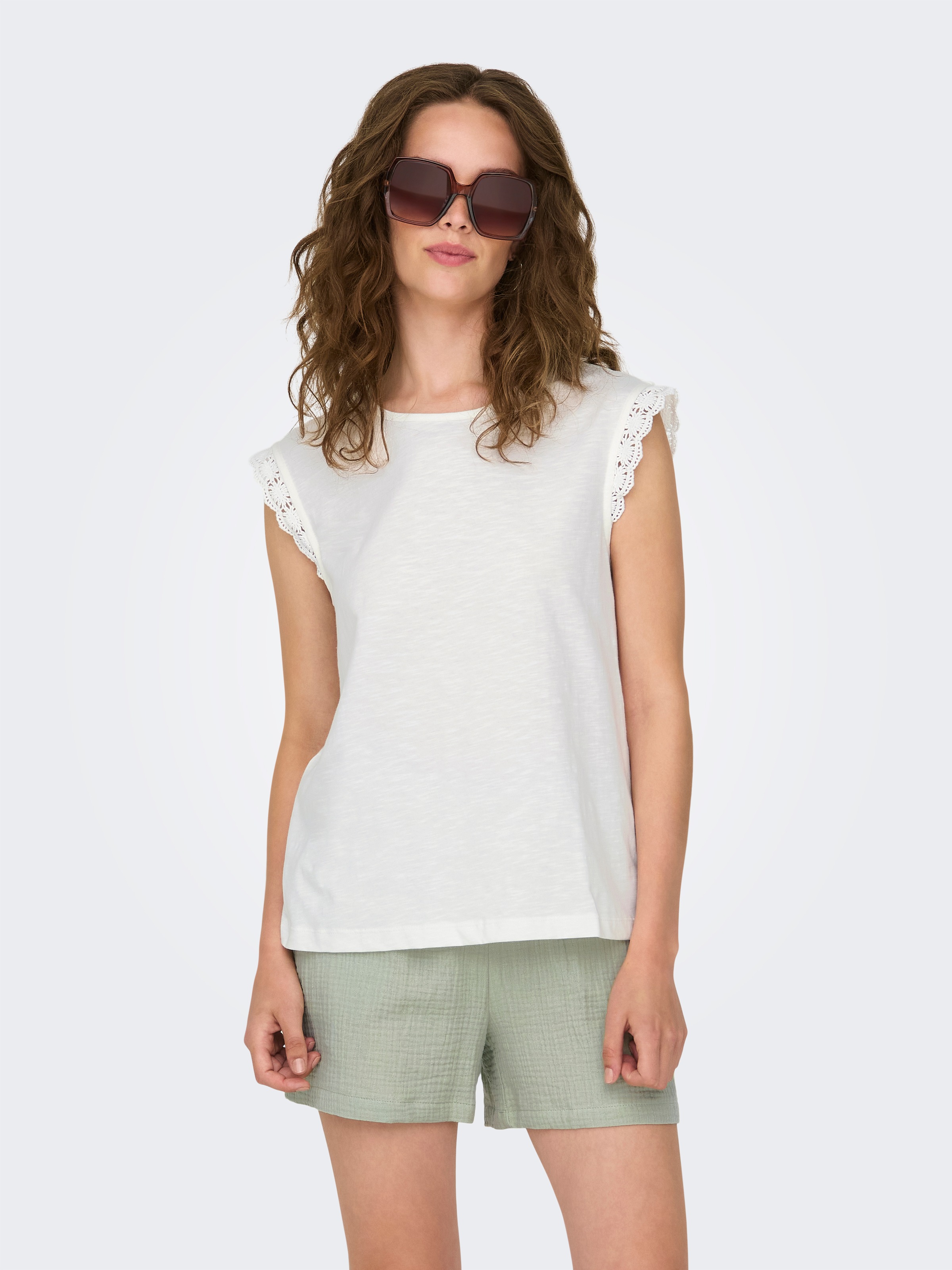 JDY Shirttop "JDYSALVA LIFE S/L CROCHET TOP JRS" günstig online kaufen