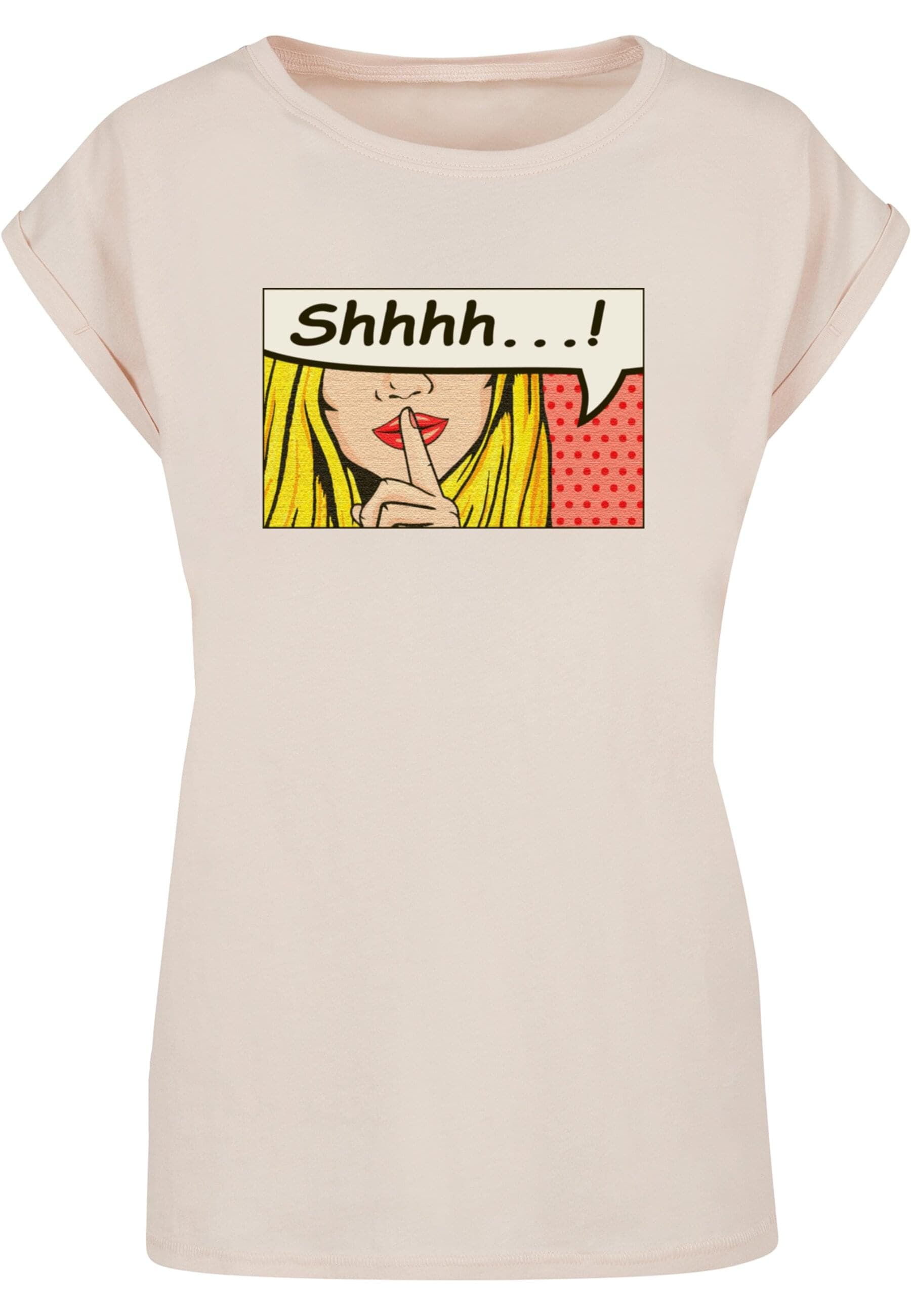 Merchcode T-Shirt "Merchcode Damen Ladies Silent Sign Comic Extended Should günstig online kaufen