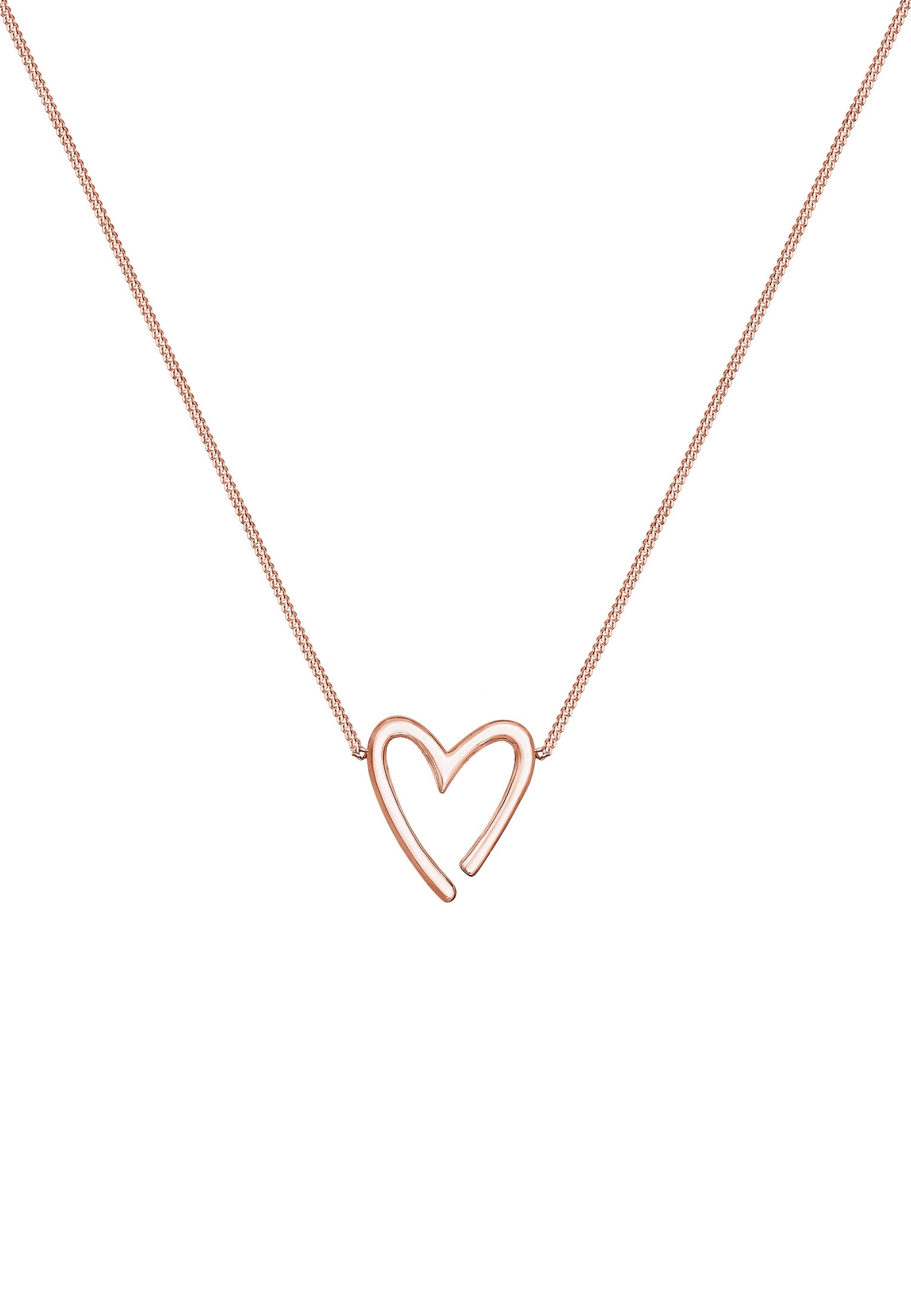 Elli Kette mit Anhänger »Anhänger Herz 925 Sterling Silber«