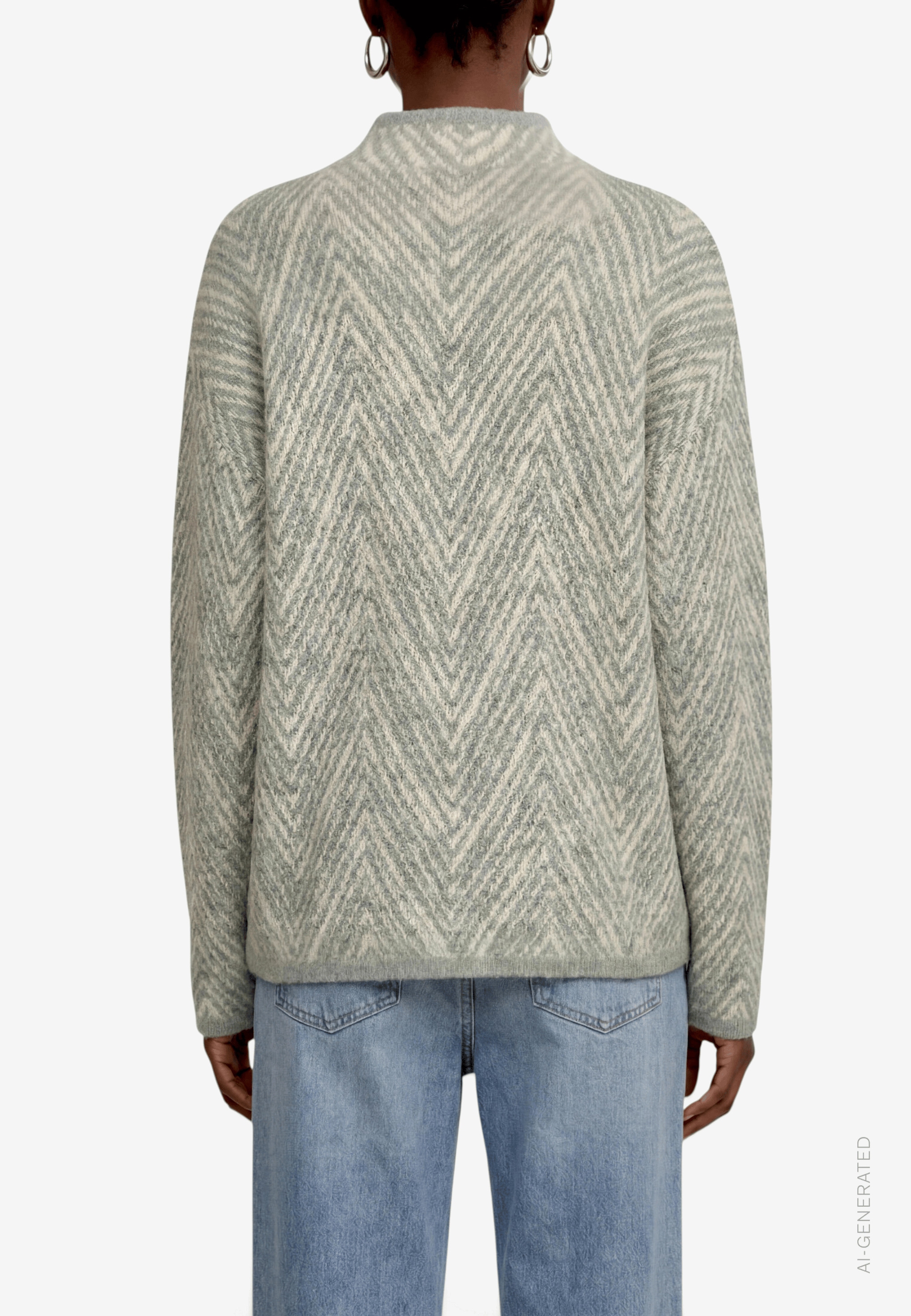 Zero Strickpullover Langarmpullover mit Muster