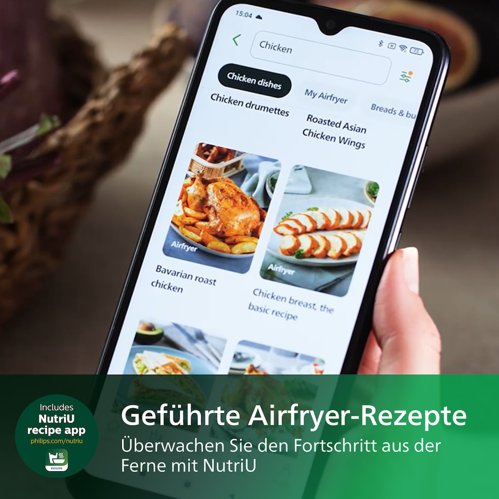 Philips Heißluftfritteuse »Airfryer XXL HD9285, 7,2 l«, 2000 W, mit 7 Voreinstellungen, WiFi Konnektivität und Warmhaltefunktion