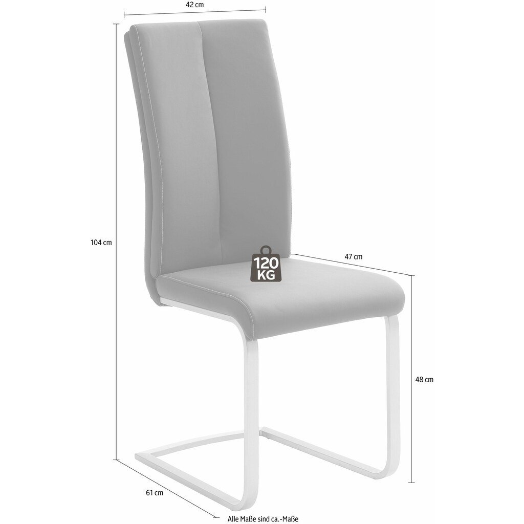 MCA furniture Freischwinger »Paulo 2«, (Set), 4 St., Kunstleder