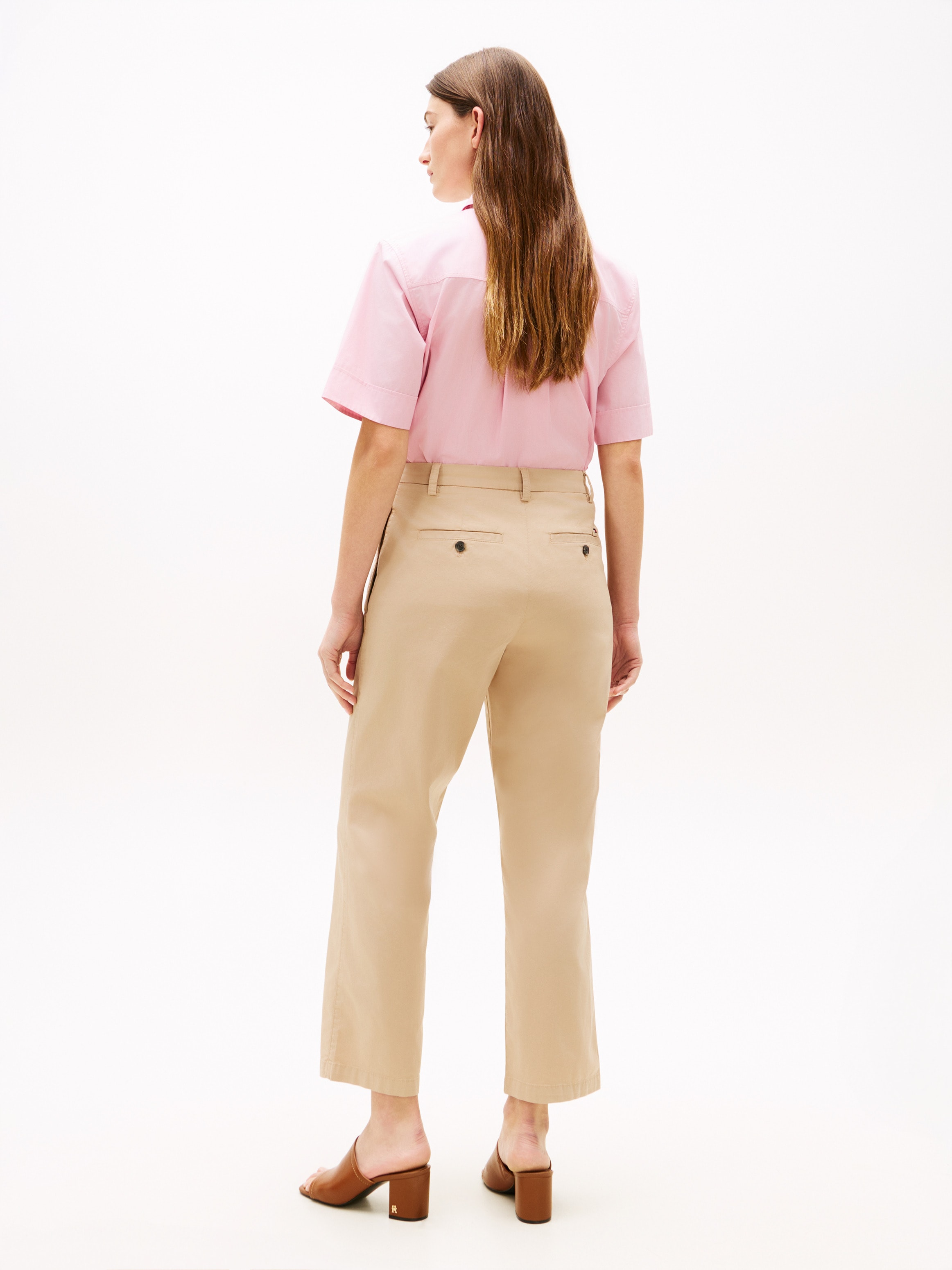Tommy Hilfiger Chinohose »CO GMD SLIM STRAIGHT CHINO«  mit mittlerer Leibhöhe