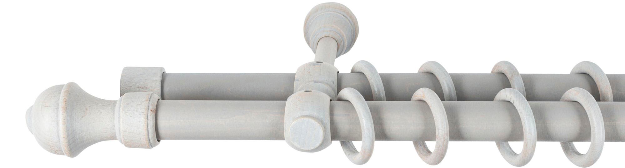 SN DECO GROUP Gardinenstange "Ares" 2 läufig-läufig Fixmaß 28 mm, Holz, ver günstig online kaufen