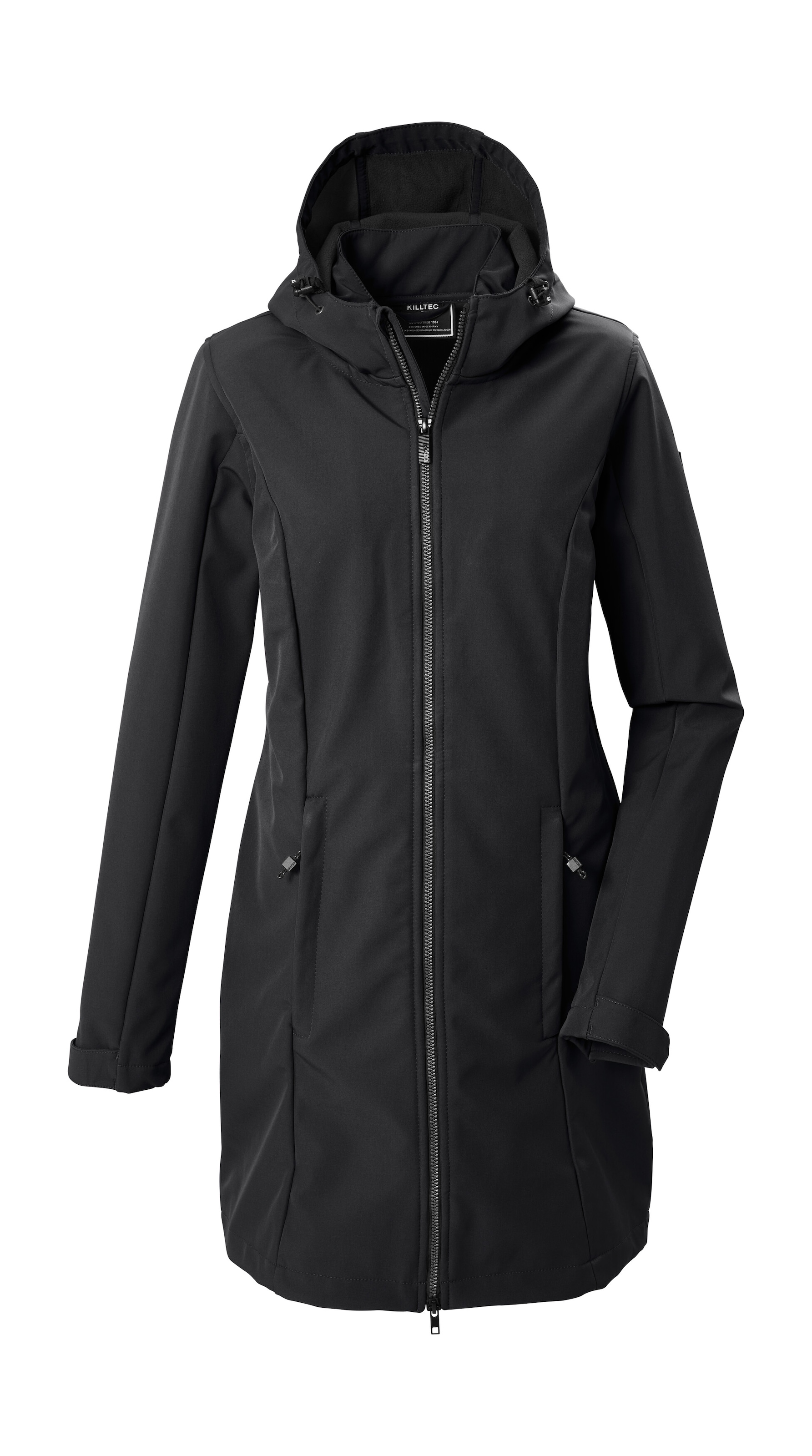 Killtec Softshellparka "KOW 10 WMN SFTSHLL PRK" Wasserabweisender, atmungsaktiver Softshellparka mit Fleece