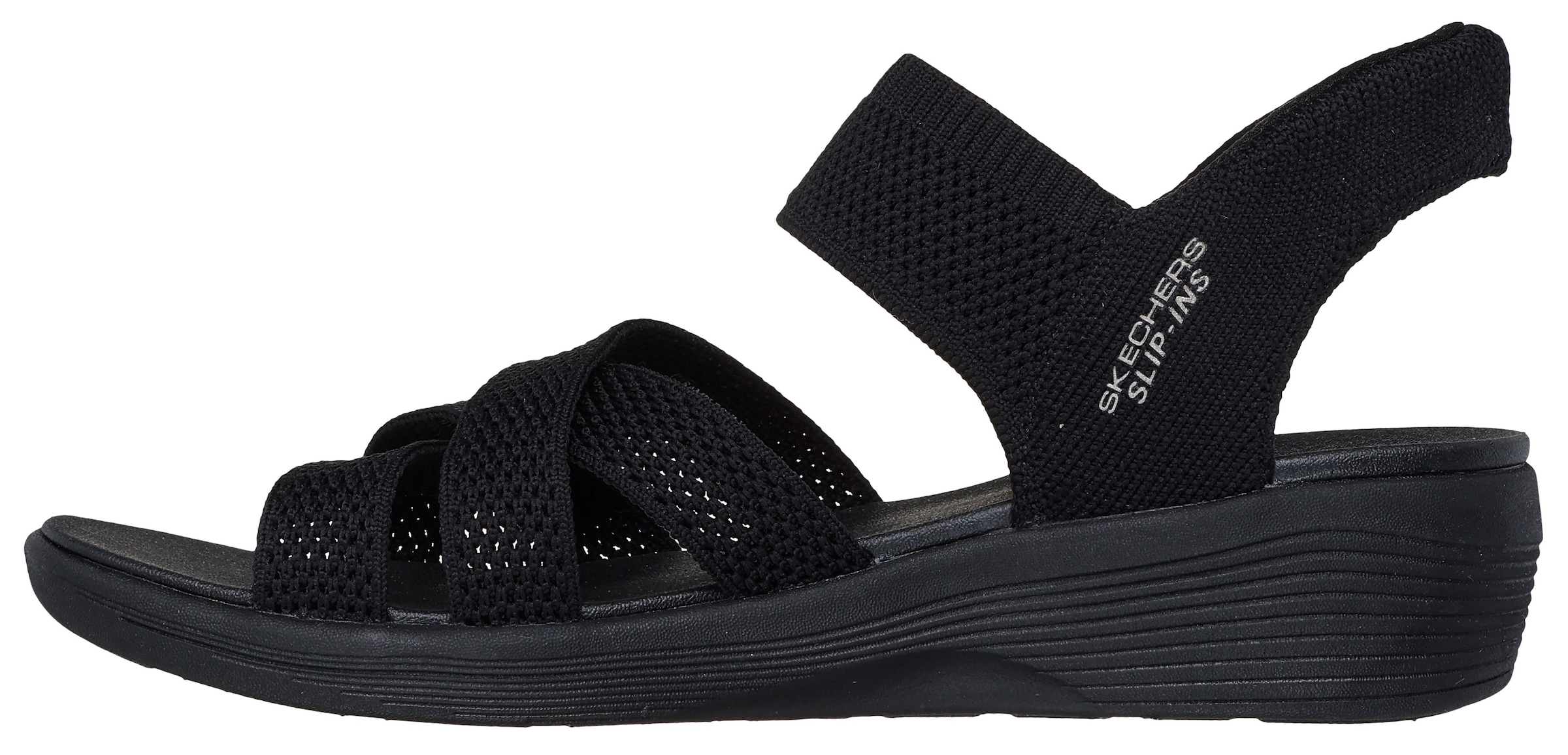 Skechers Keilsandalette »ARYA«, Freizeitschuh, Sandale in veganer Verarbeitung