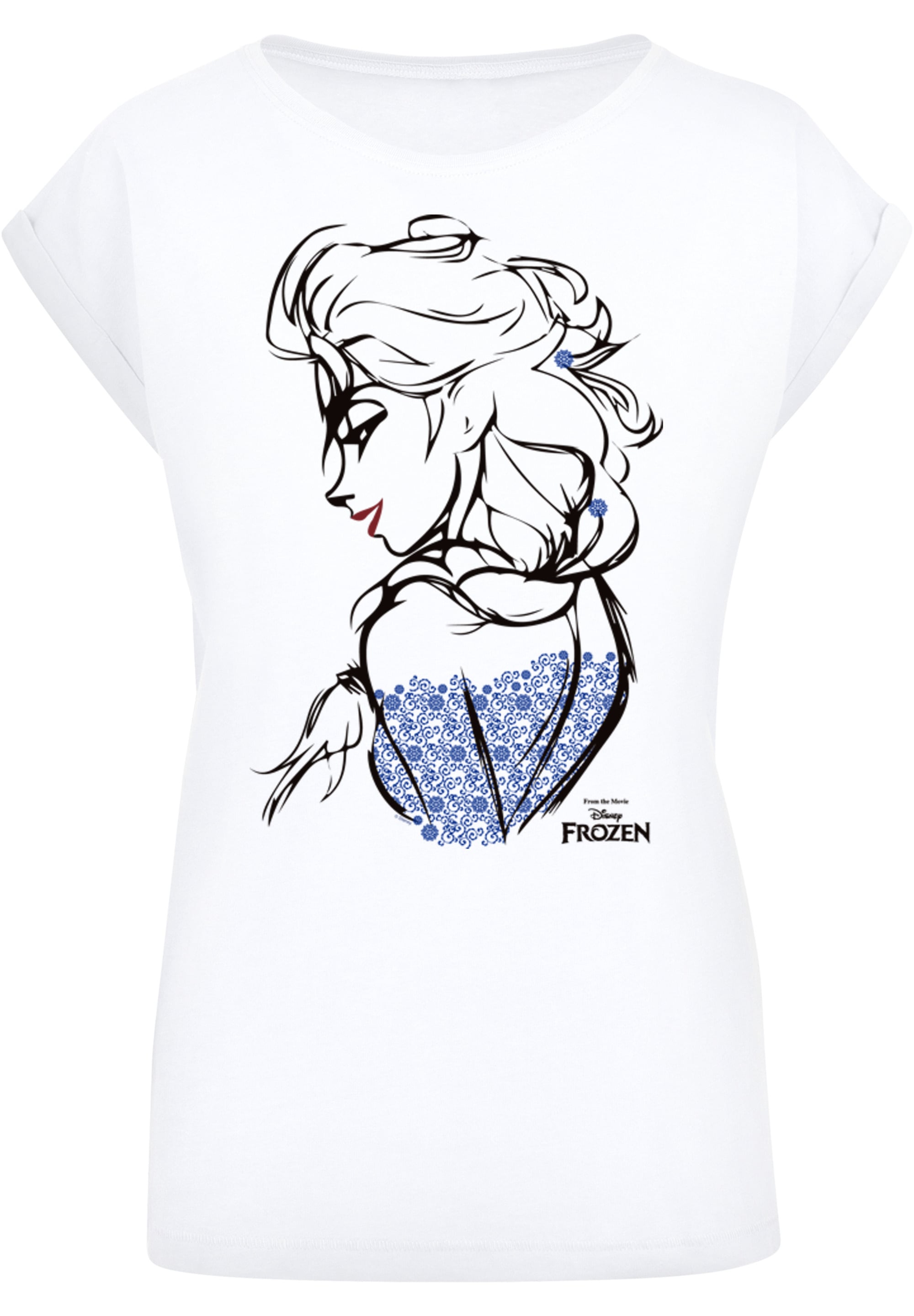 F4NT4STIC T-Shirt "Frozen Elsa Sketch Mono", Print günstig online kaufen