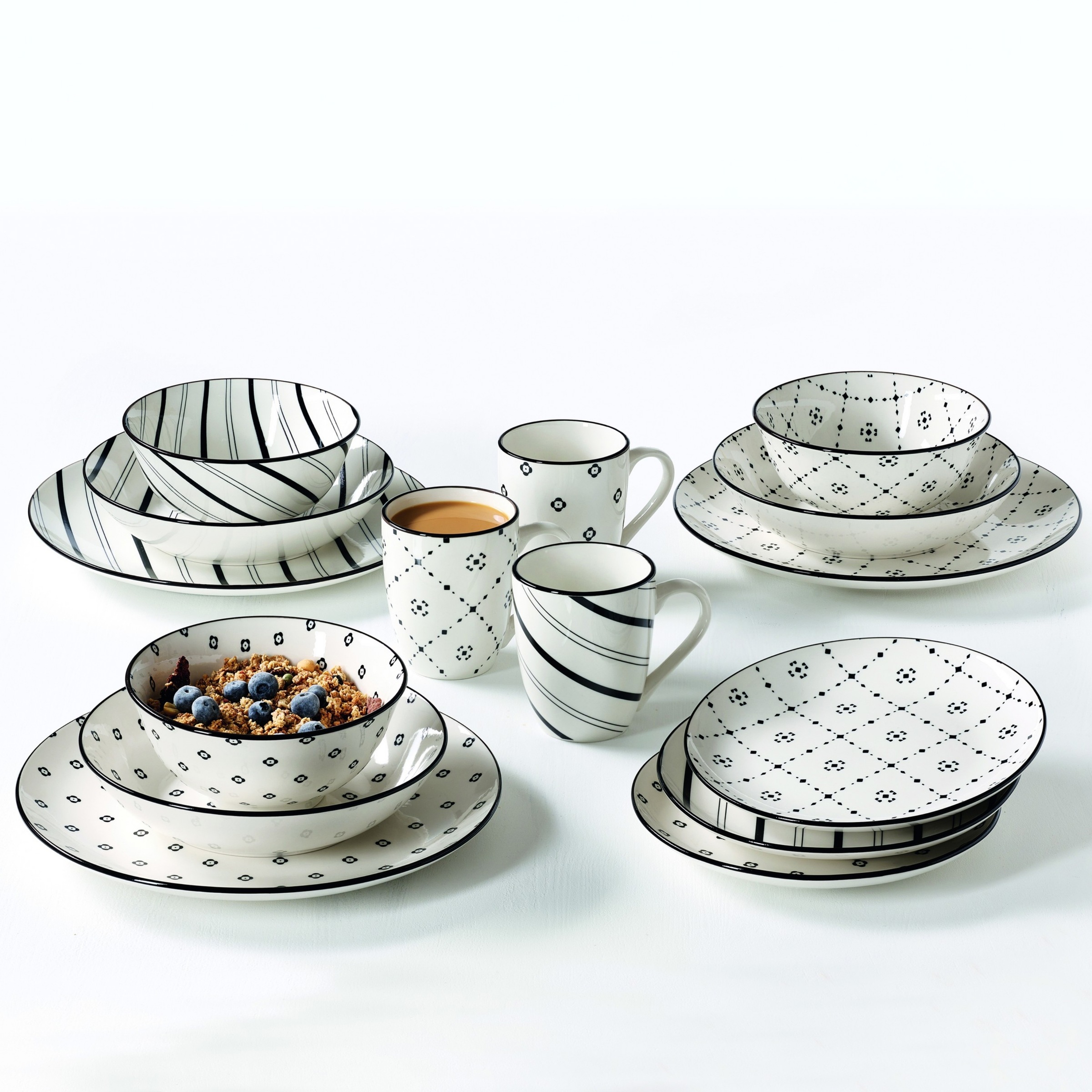 Ritzenhoff & Breker Kombiservice "Fusion" aus Porzellan für 6 Personen günstig online kaufen