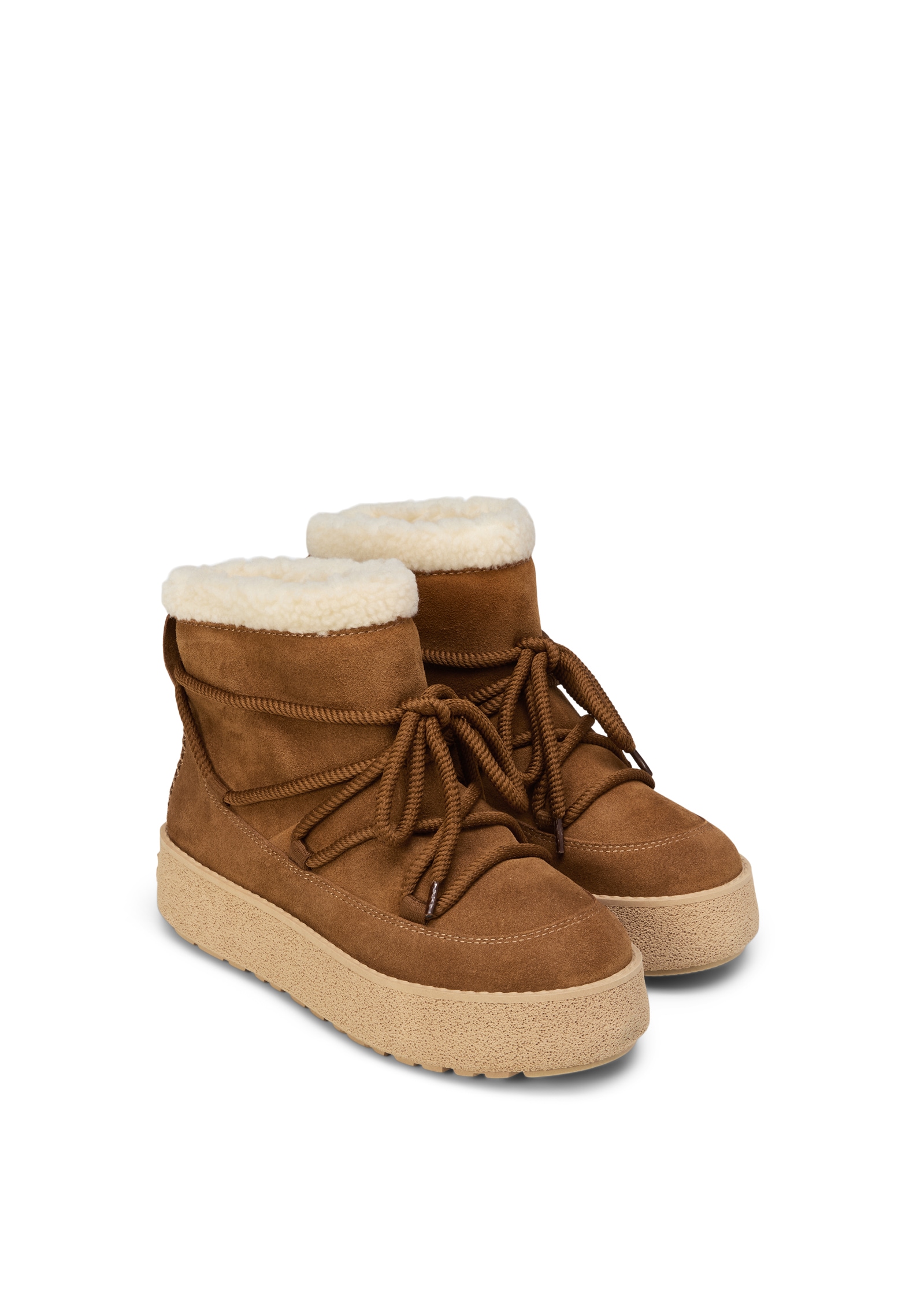 Marc OPolo Winterboots "PIA" Plateauboots, Schlupfstiefelette mit Fellimita günstig online kaufen