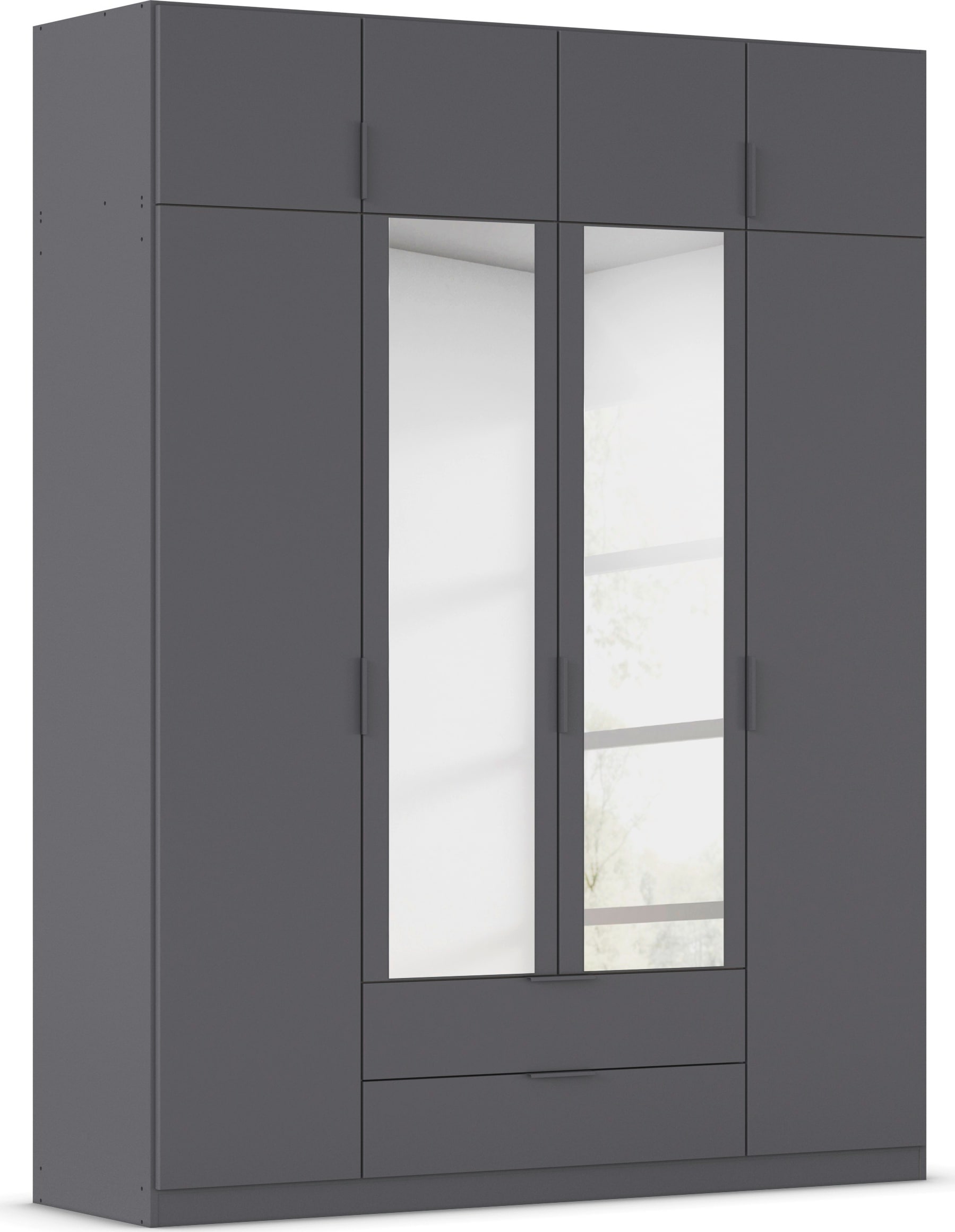 rauch Kleiderschrank "Drehtürenschrank Schrank Garderobe Ankleide Schlafzimmer LAGOA" 3 verschiedene Ausstattungen BASIC/CLASSIC/PREMIUM (inkl. SOFT-CLOSE), geräumige Schubladen, 3 Breiten, optional mit Aufsatz MADE IN GERMANY