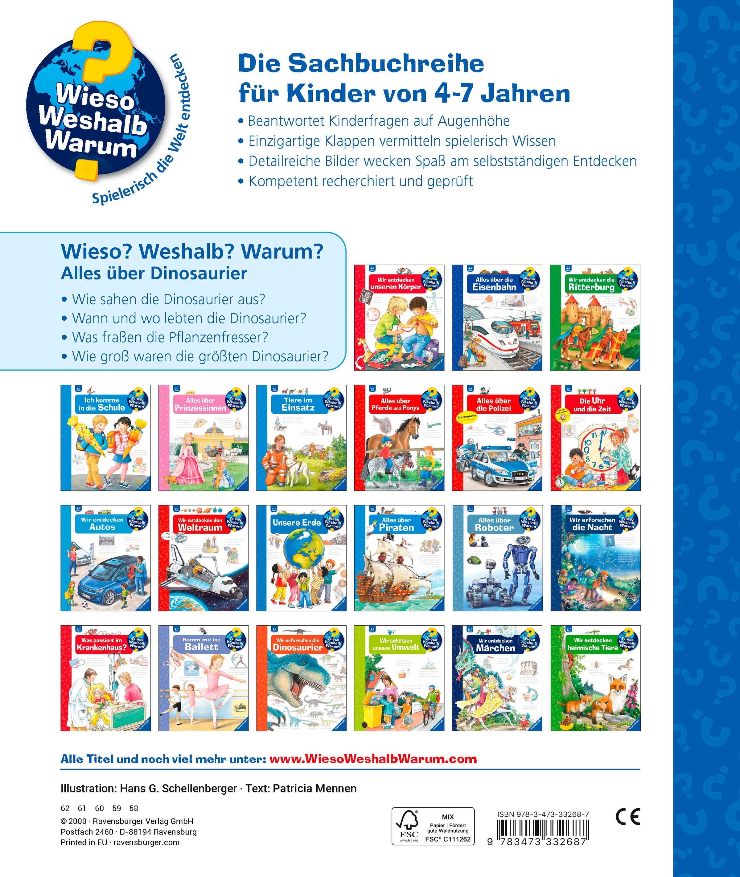 Thumbnail - Ravensburger Kinderbuch "Wieso? Weshalb? Warum?, Band 12 Alles über Dinosaurier"