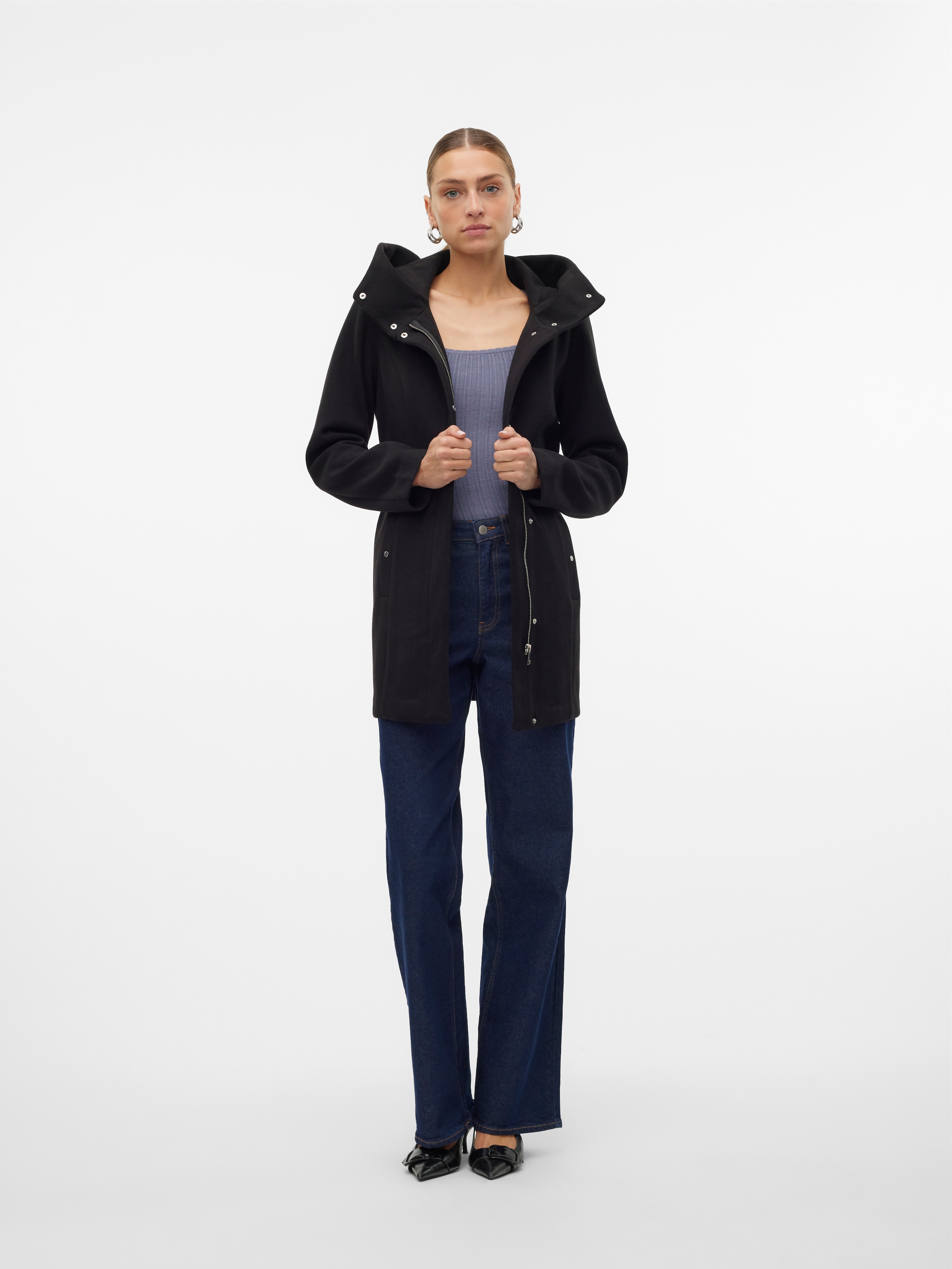 Vero Moda Langjacke »VMPOPLIVA JACKET GA BOO« mit Kapuze