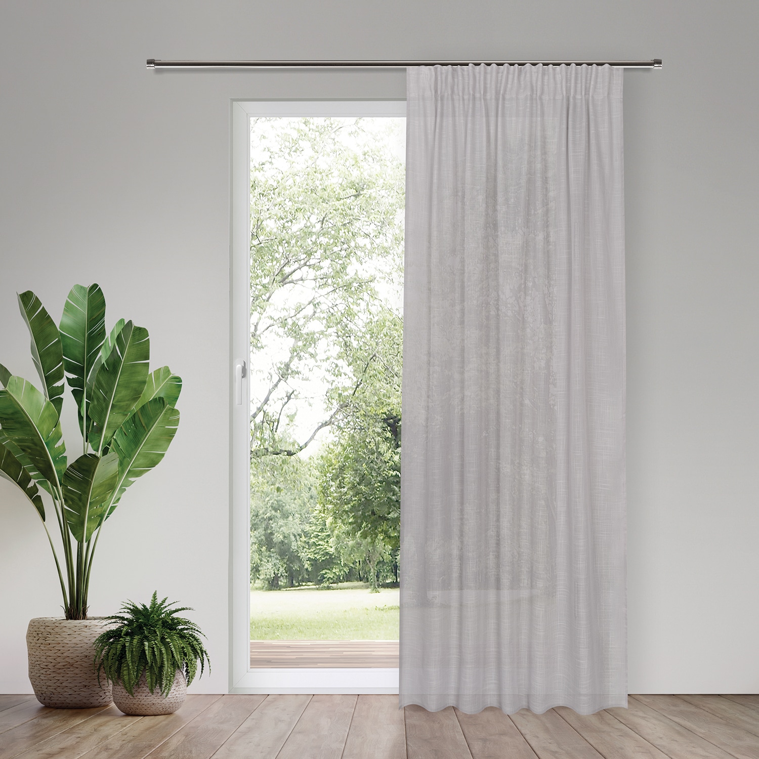 Home Living by Gerster Gardine "Helmine" verdeckte Schlaufen 1 Stk. tlg. SB-Schal "Helmine" mit Kombiband