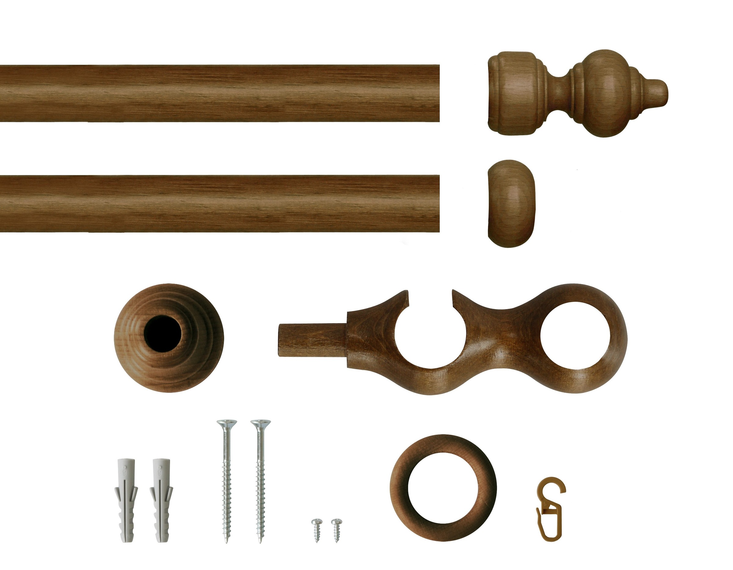 Good Life Gardinenstange "Trend" Ø 28 mm 2 läufig-läufig Fixmaß günstig online kaufen