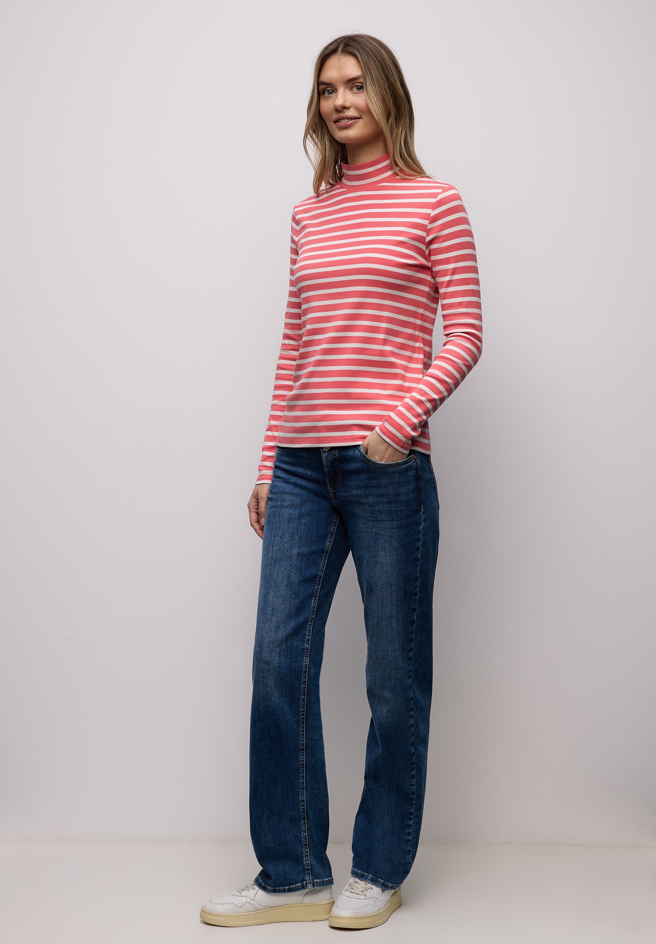 STREET ONE Langarmshirt mit Turtleneck