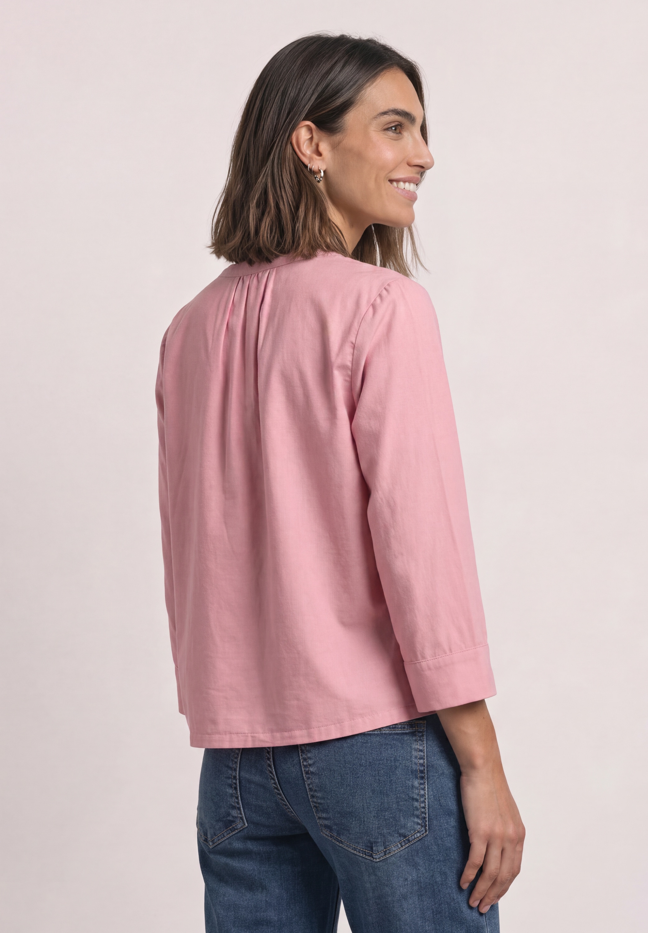 STREET ONE Klassische Bluse mit 3/4 Ärmeln