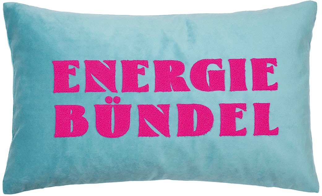 PAD Dekokissen »LETTERS« farbige Keder, mit Schriftzug, verschiedene Größen